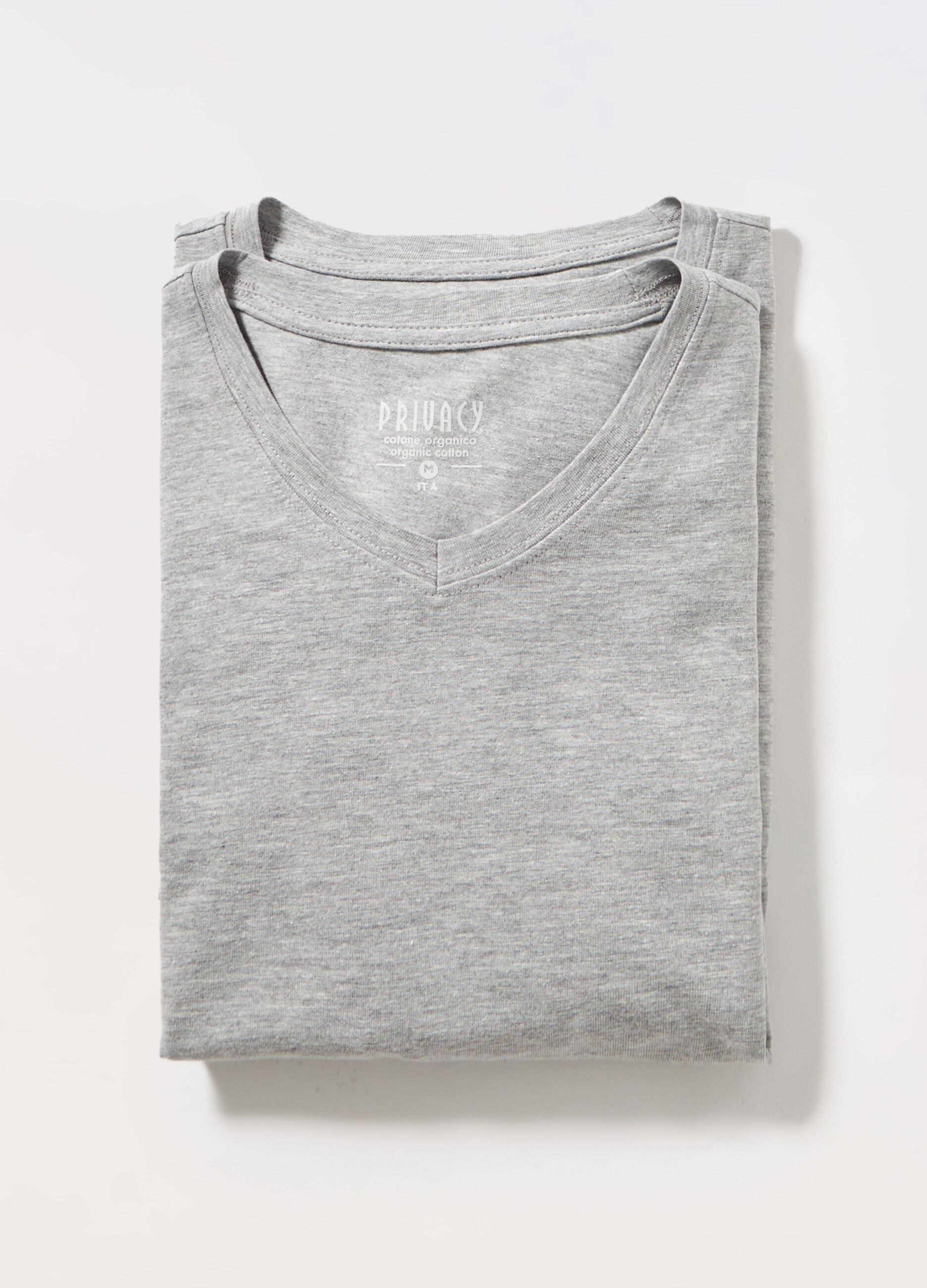2 pack T-shirt intime collo a V in cotone stretch uomo_0