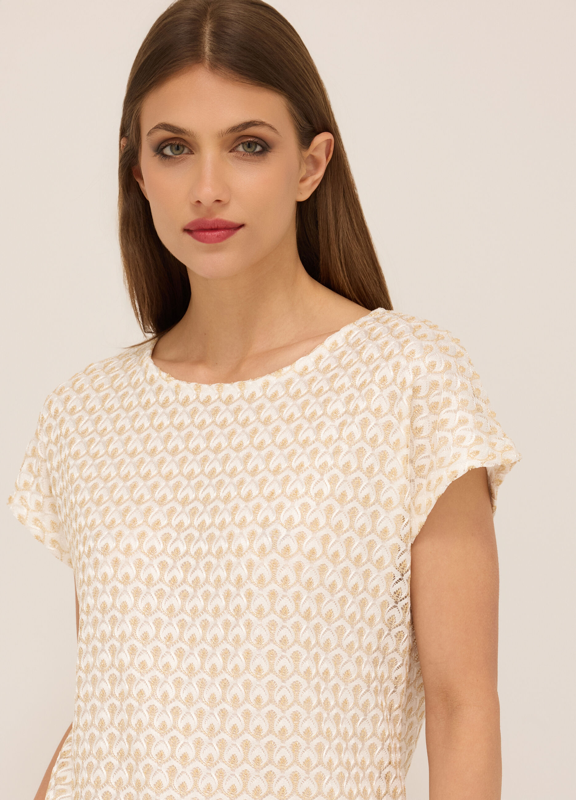 T-shirt jacquard donna_2