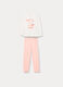 Set pigiama lungo in jersey di puro cotone bambina_0