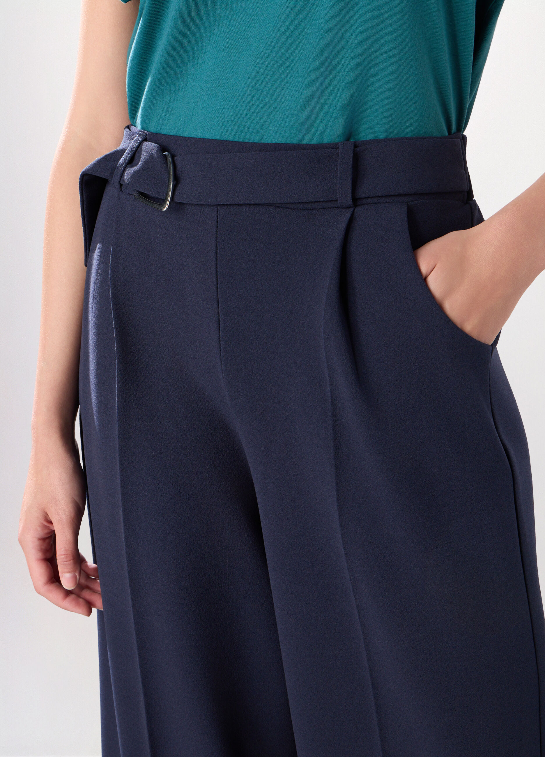 pantaloni palazzo con cintura donna_2