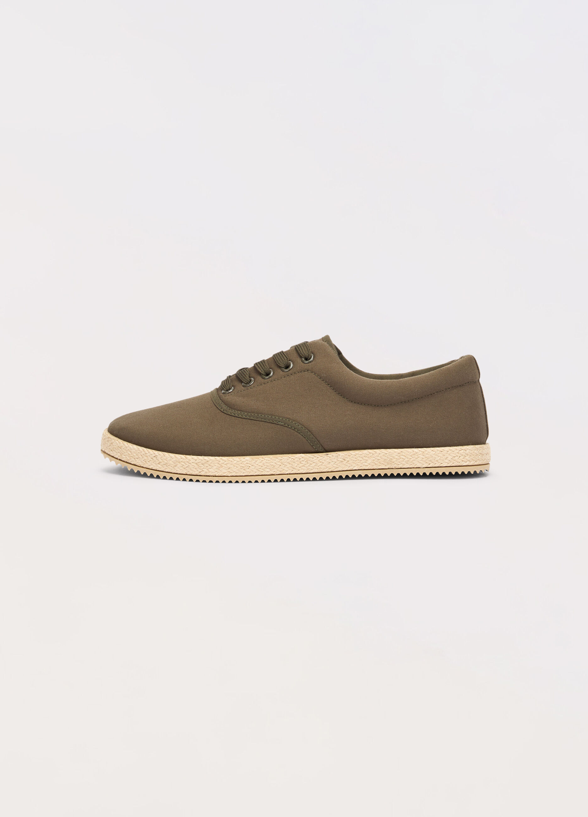 Sneaker con lacci e suola in corda uomo_0