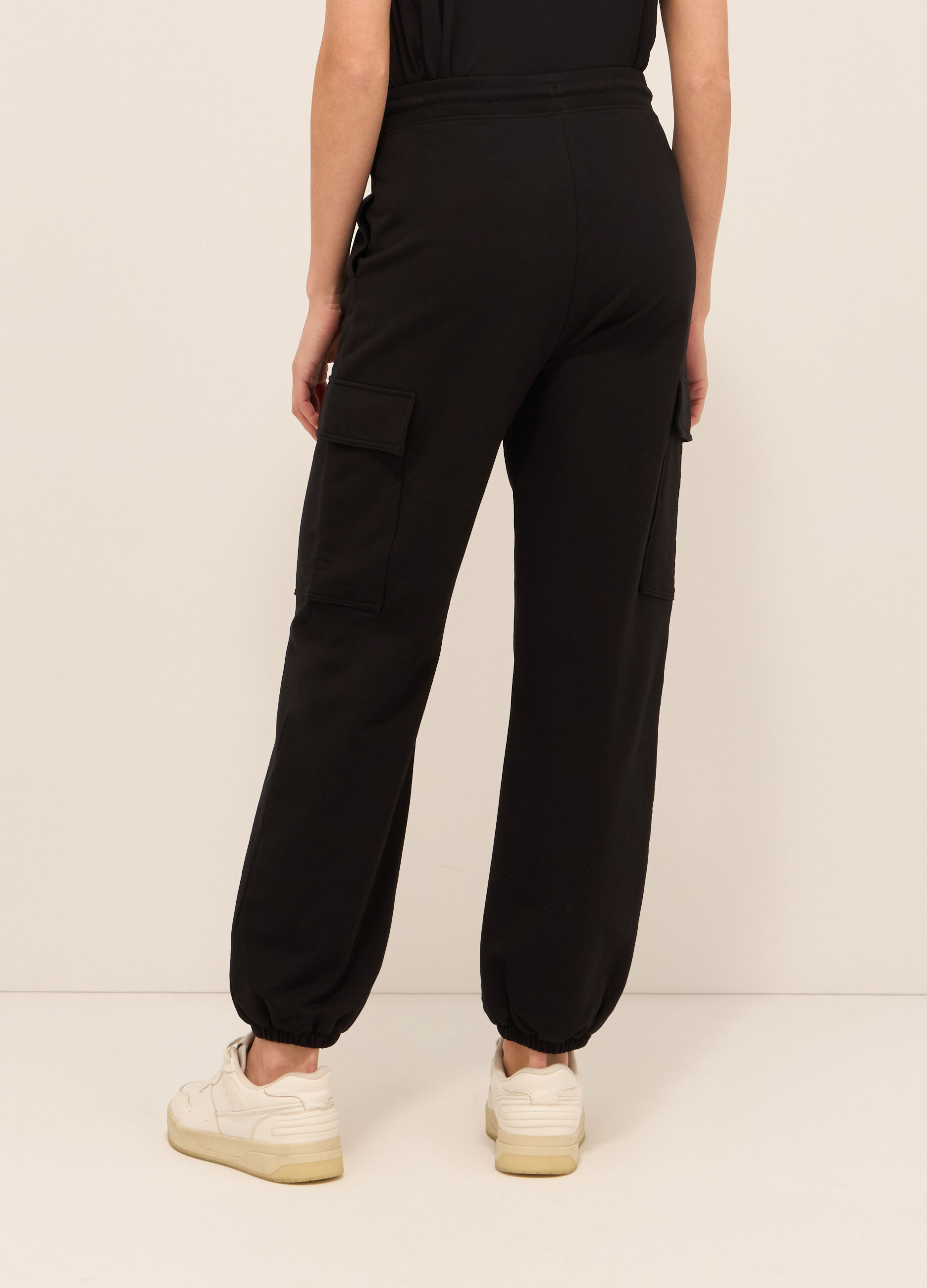 Jogger cargo in cotone stretch donna_1