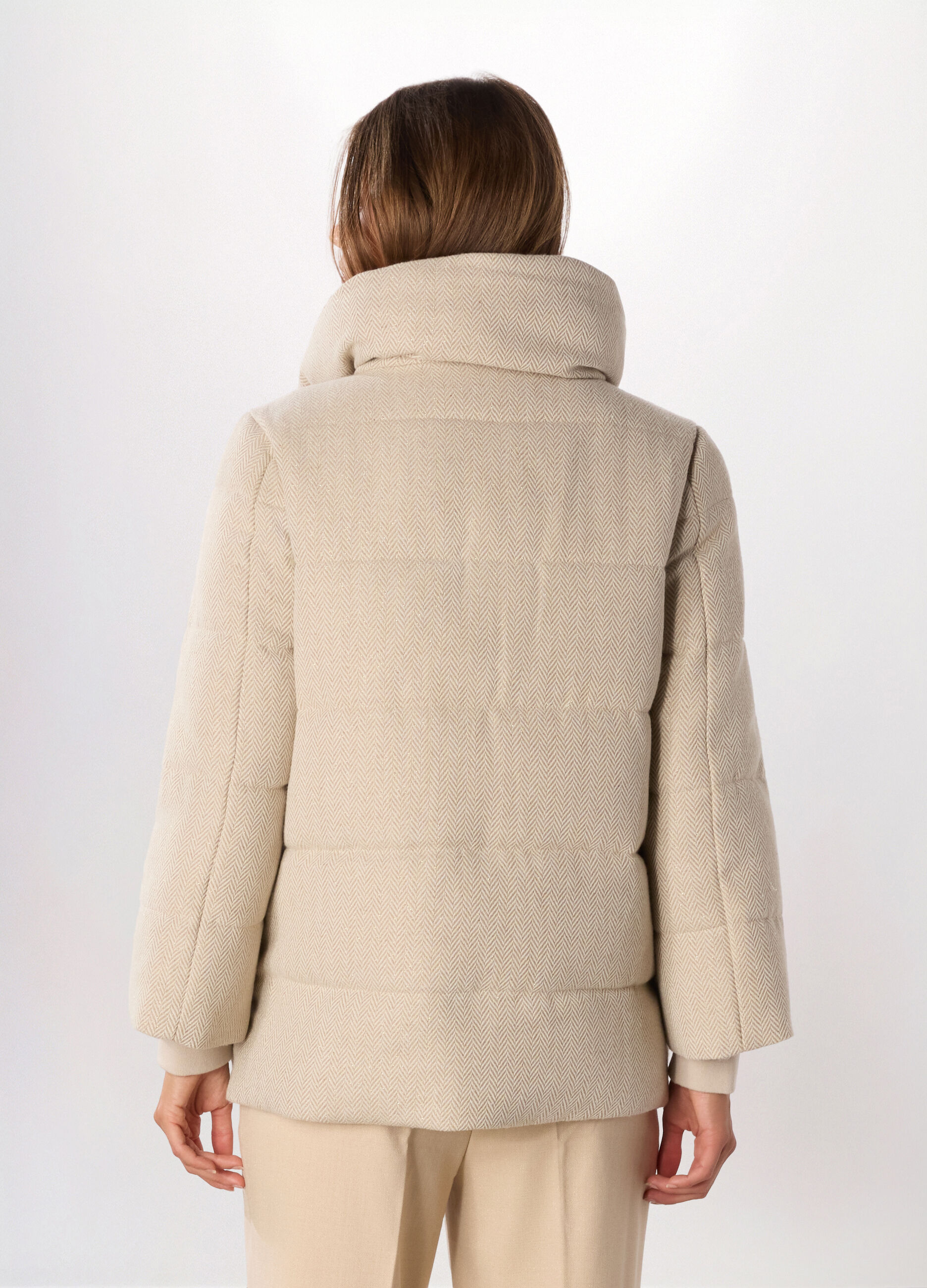 Giubbino imbottito jacquard donna_1