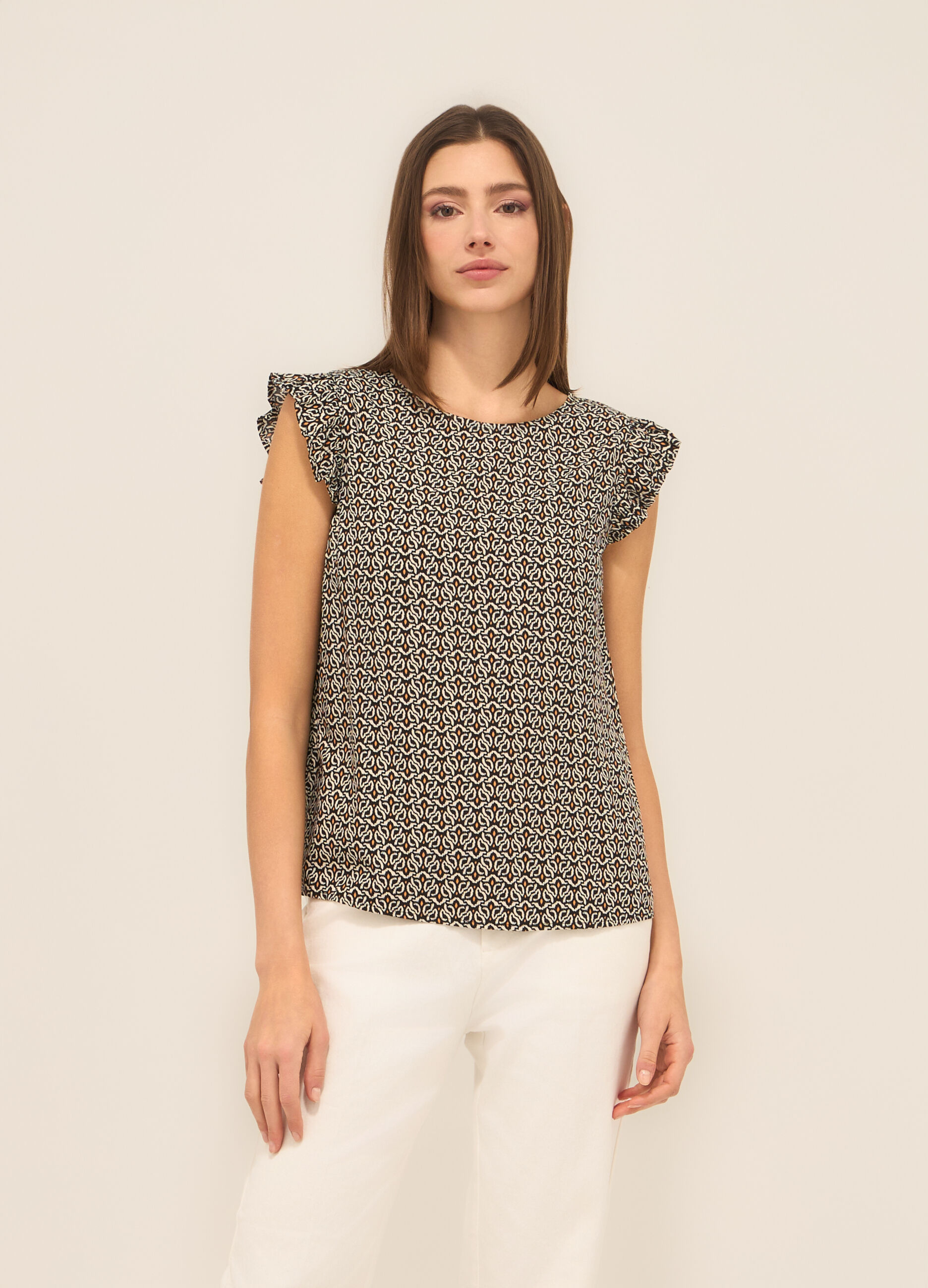 Blusa in pura viscosa donna_0