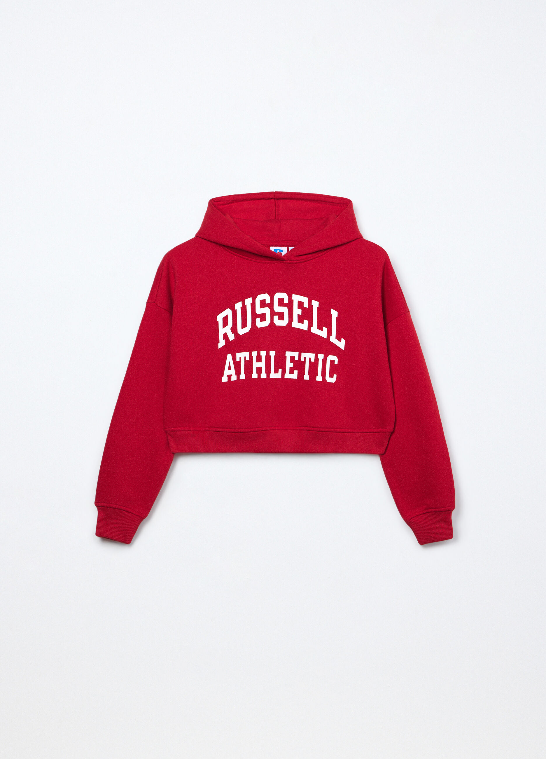 Felpa misto cotone con cappuccio ragazza_0