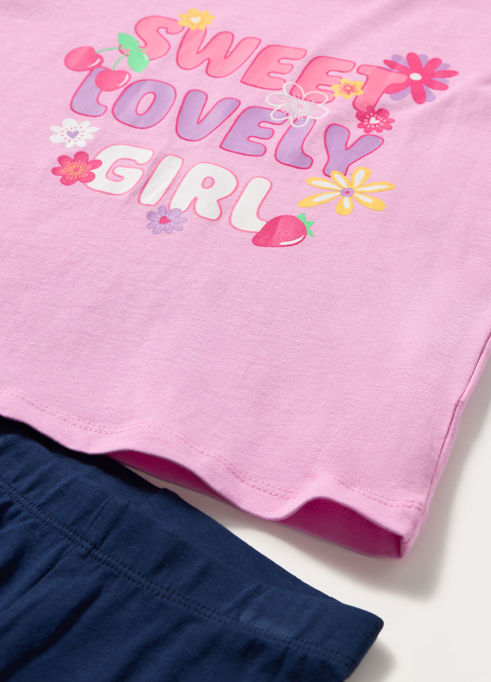 Jogging set in jersey di puro cotone bambina_1