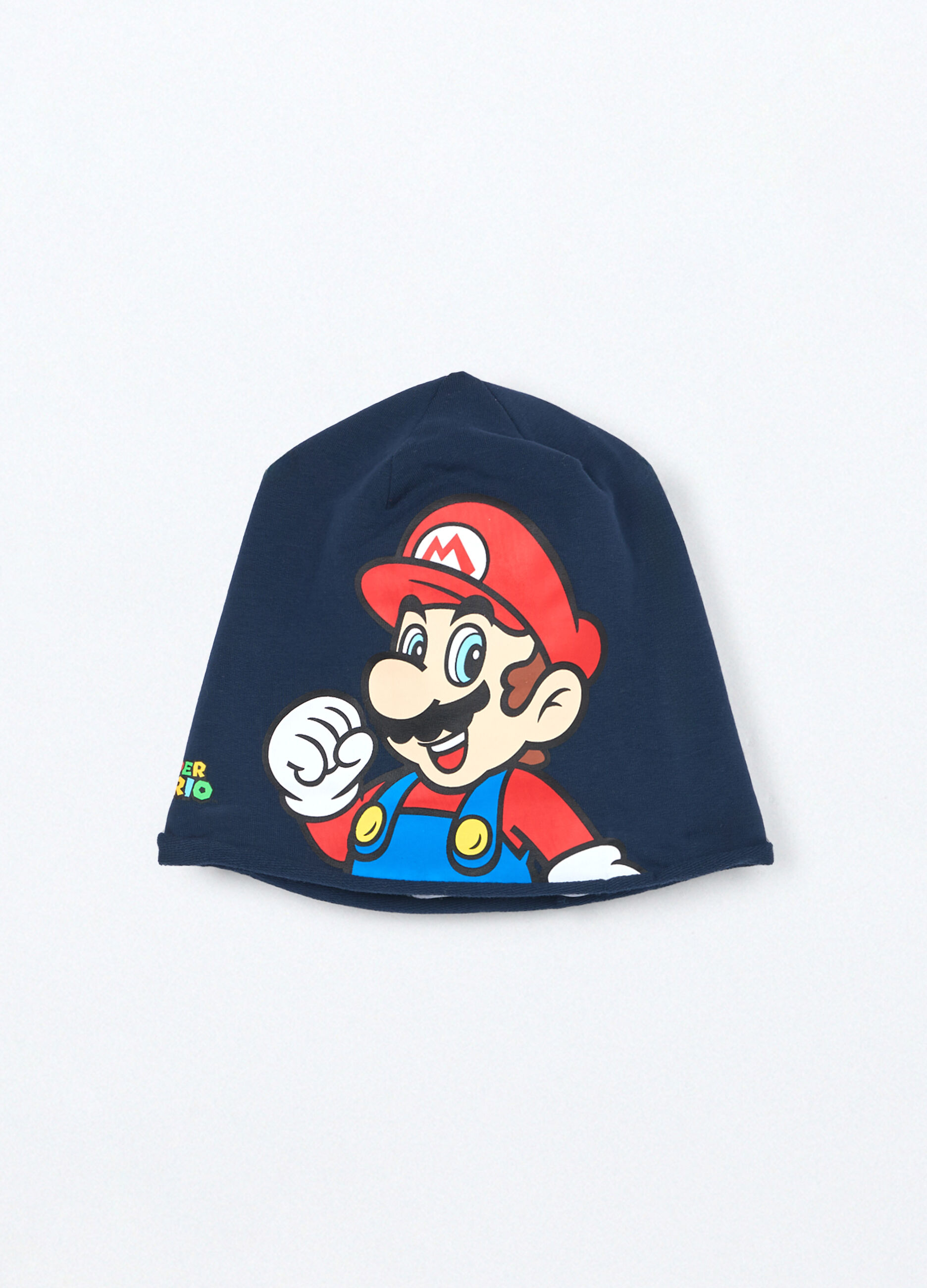 Berretto in french terry di cotone stretch bambino_0