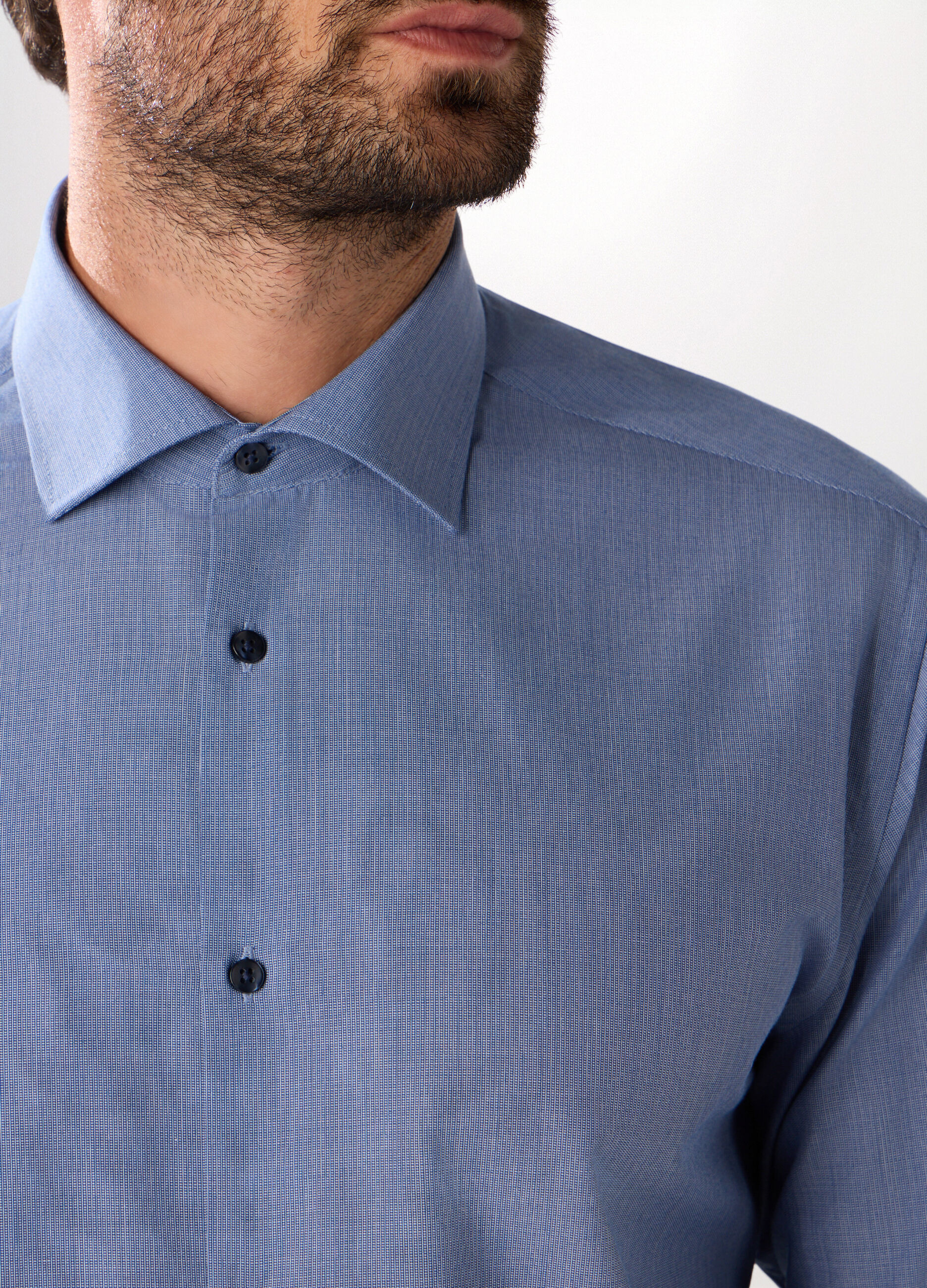 Camicia regular fit con micromotivo uomo_2