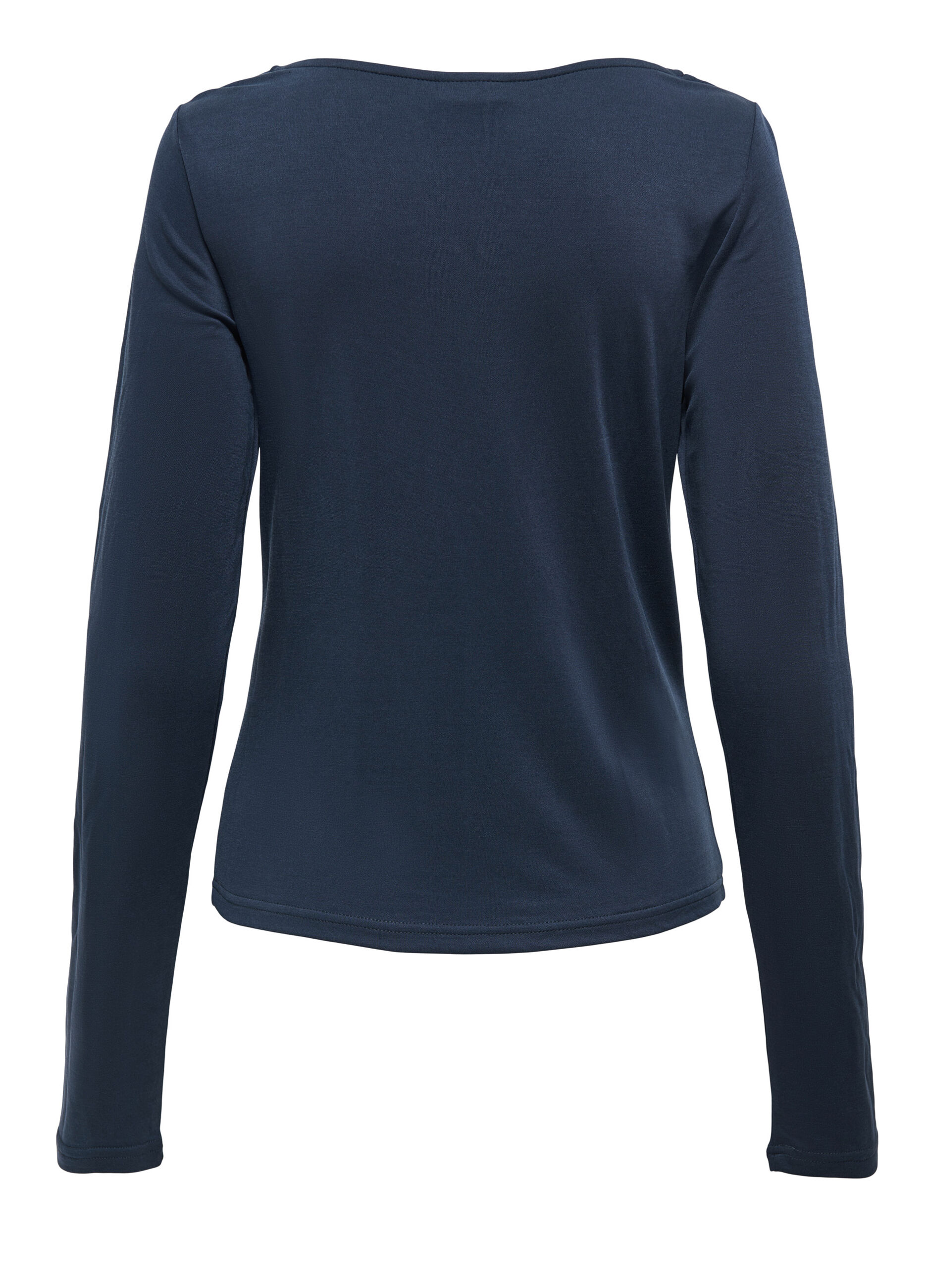 T-shirt con scollo drappeggiato donna_6