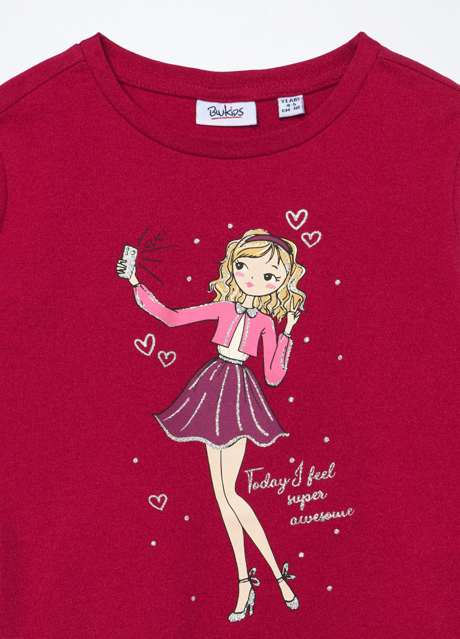 T-shirt in jersey di puro cotone bambina_2