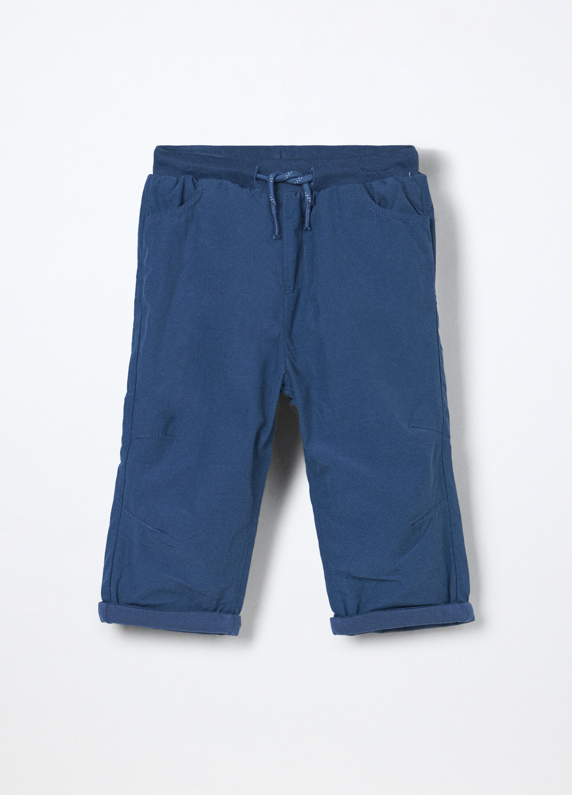 Pantaloni in microfibra di misto cotone neonato_0