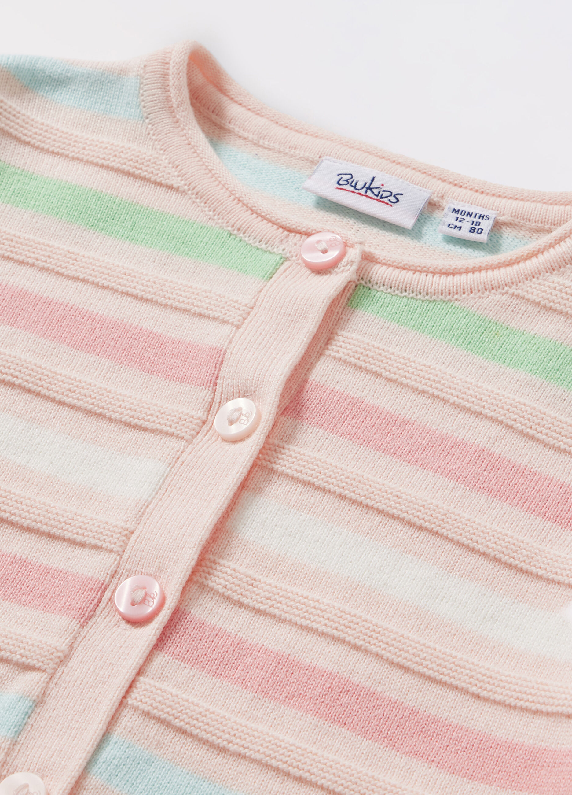 Cardigan tricot un puro cotone neonata _1