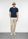 Pantalone chino slim fit in twill di cotone stretch uomo_0