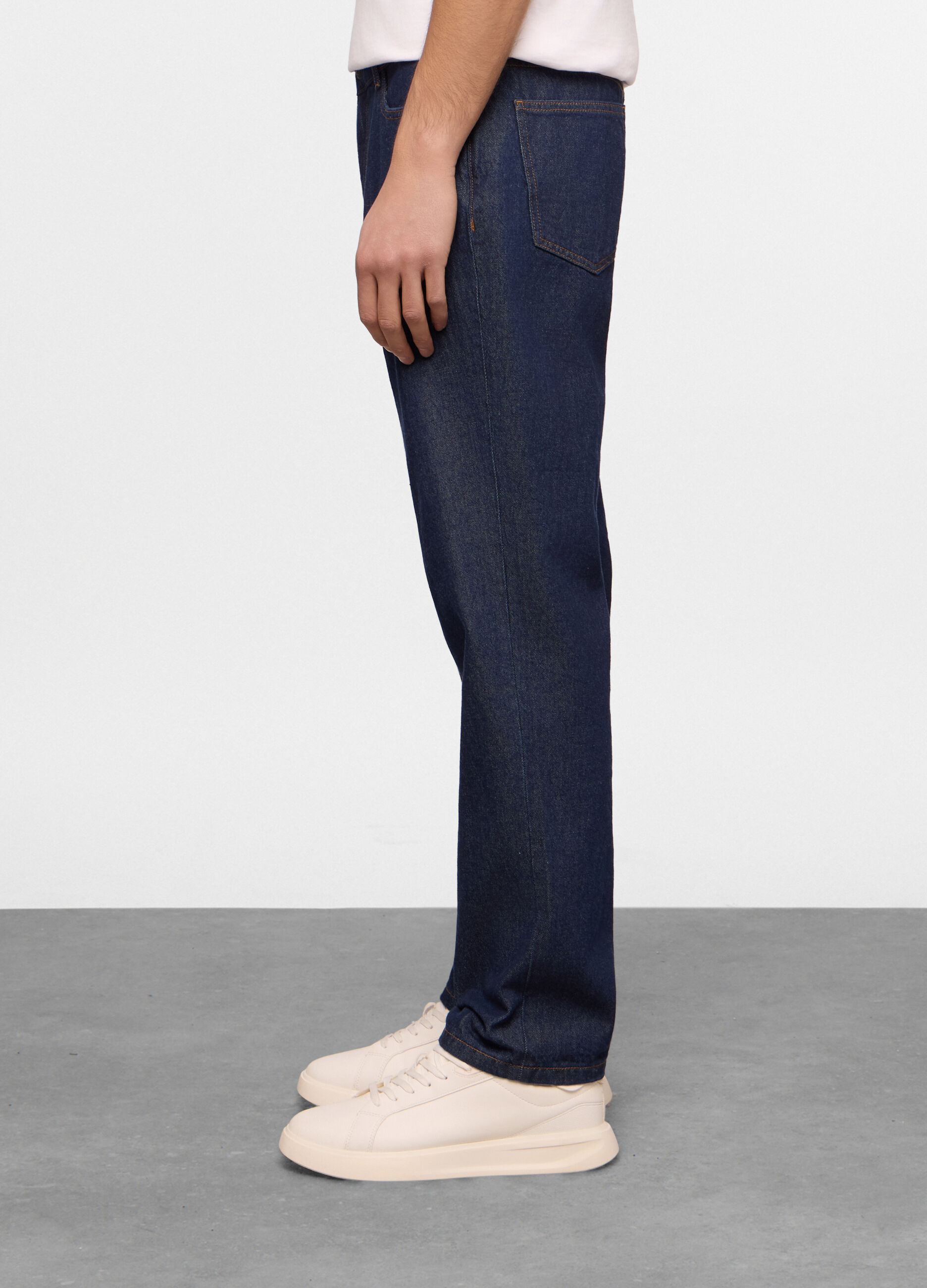 Jeans 5 tasche regular fit in denim uomo_1