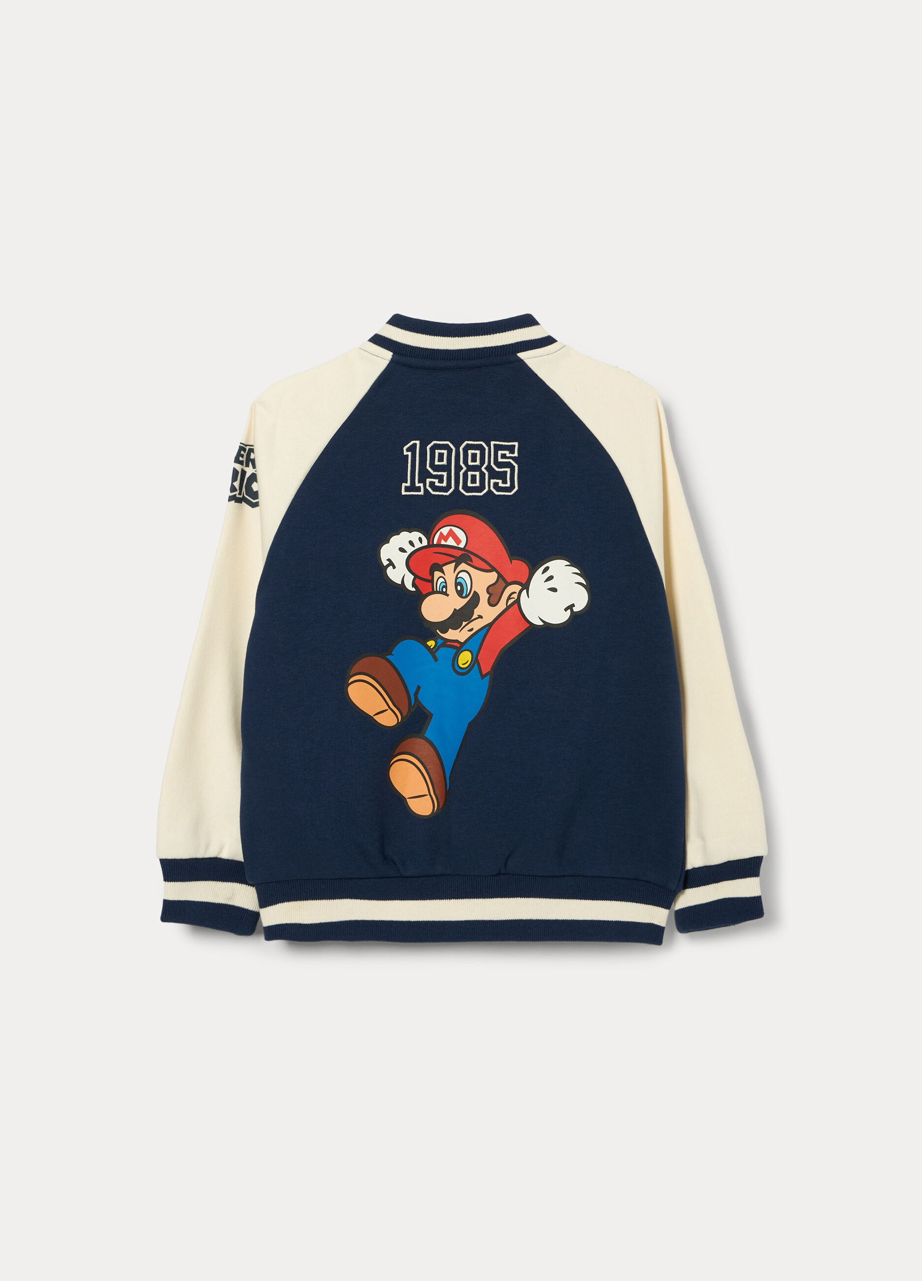 Felpa varsity in french terry bambino_1