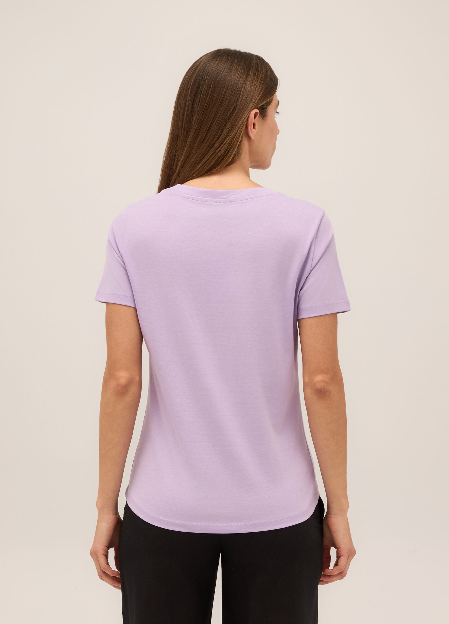 T-shirt in puro cotone donna_1