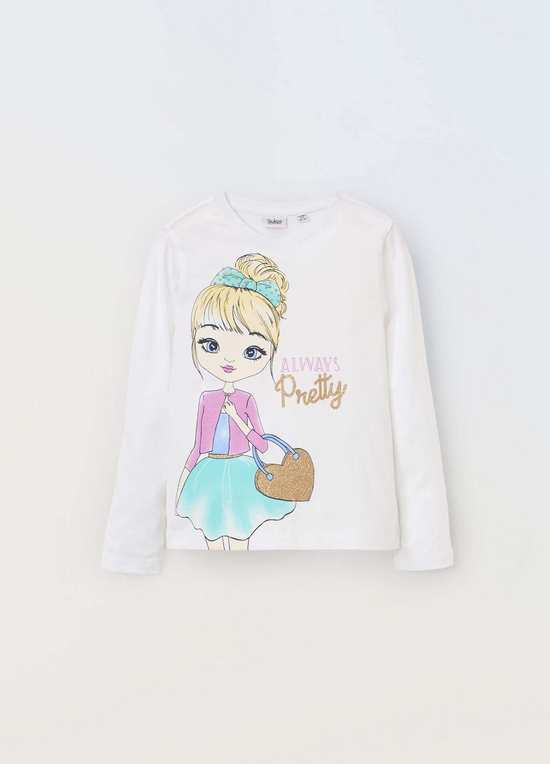 T-shirt in puro cotone bambina_0