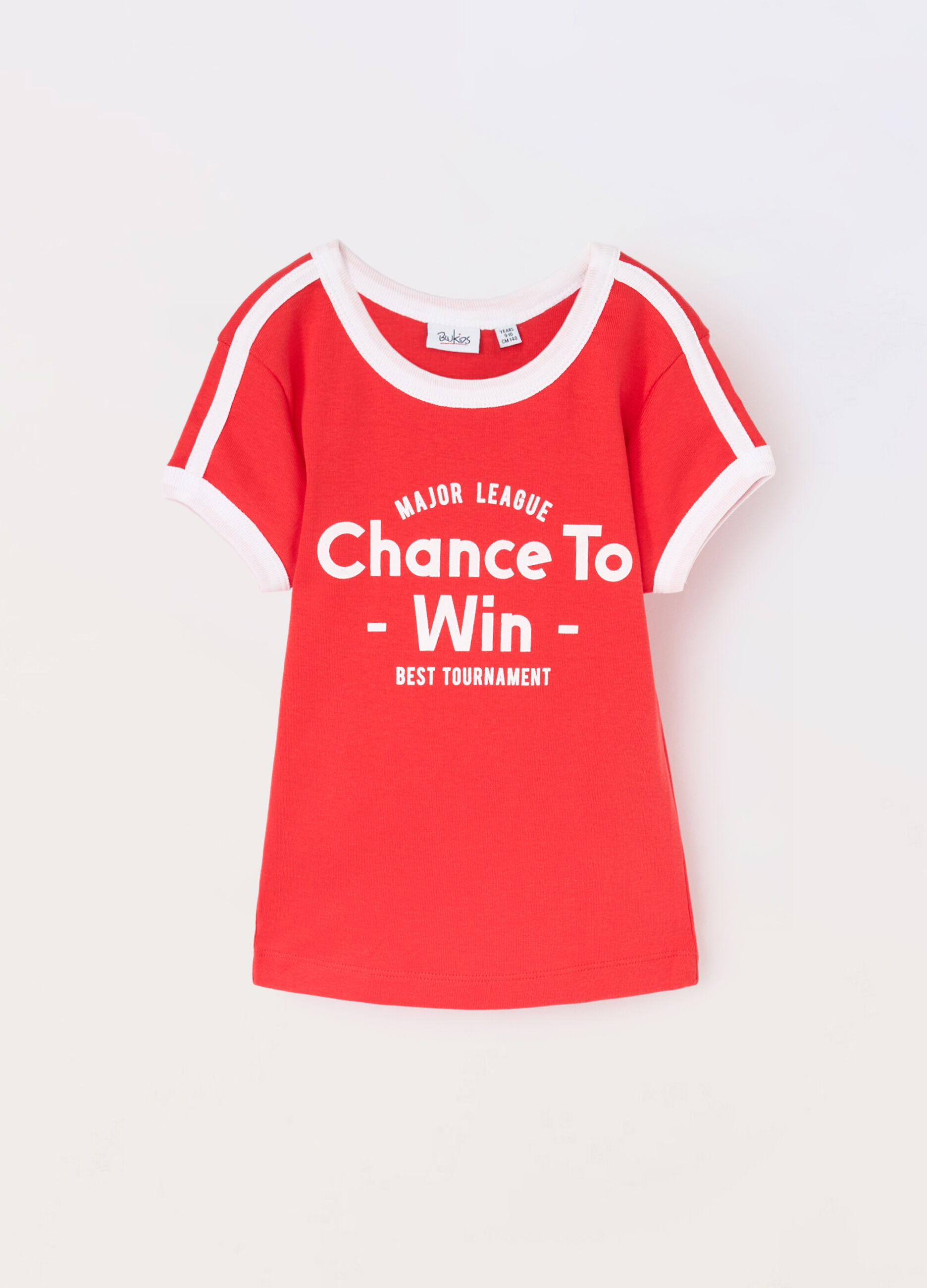 T-shirt in costina di puro cotone ragazza_0