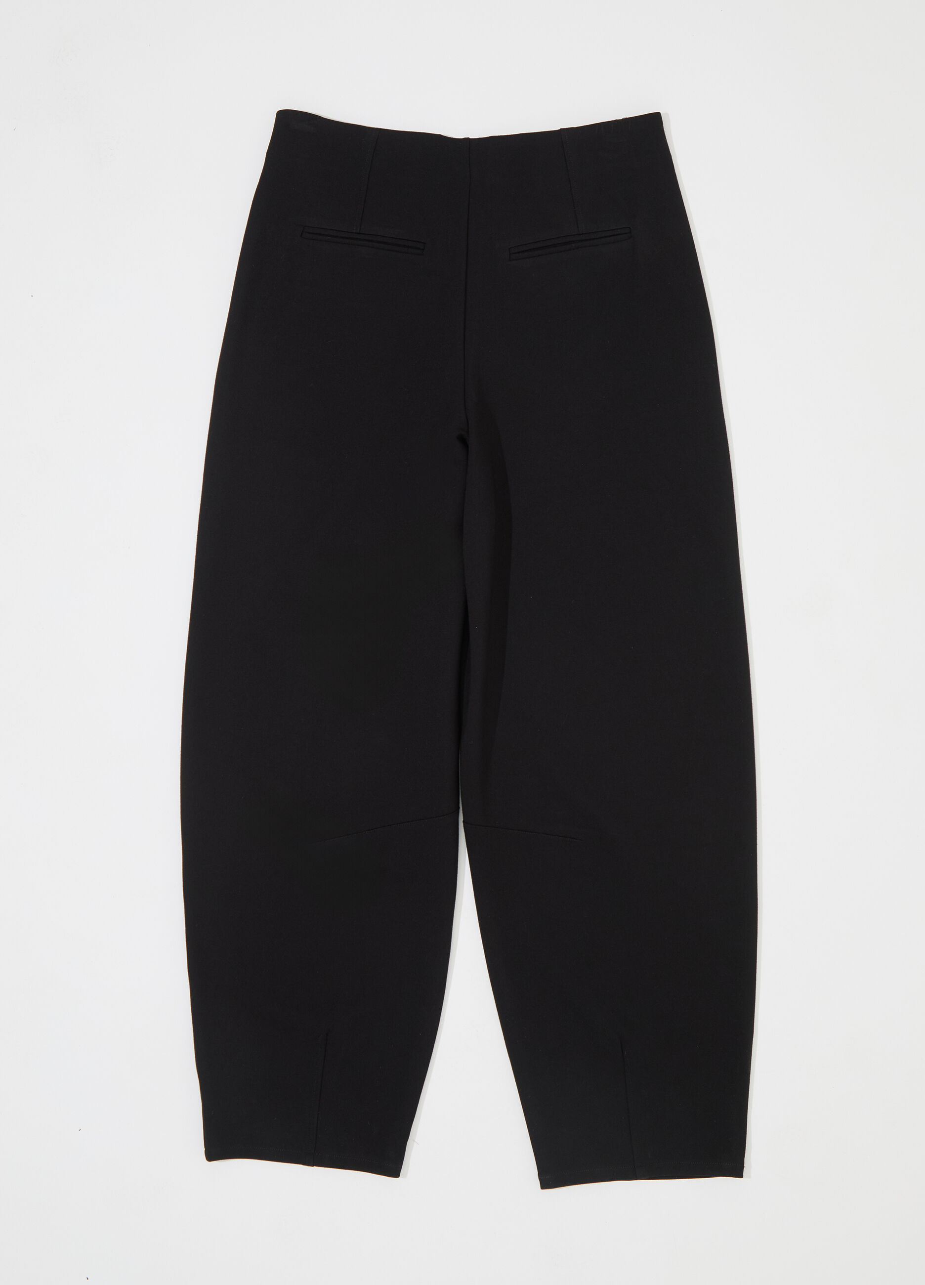 Pantalone balloon in punto milano donna_5