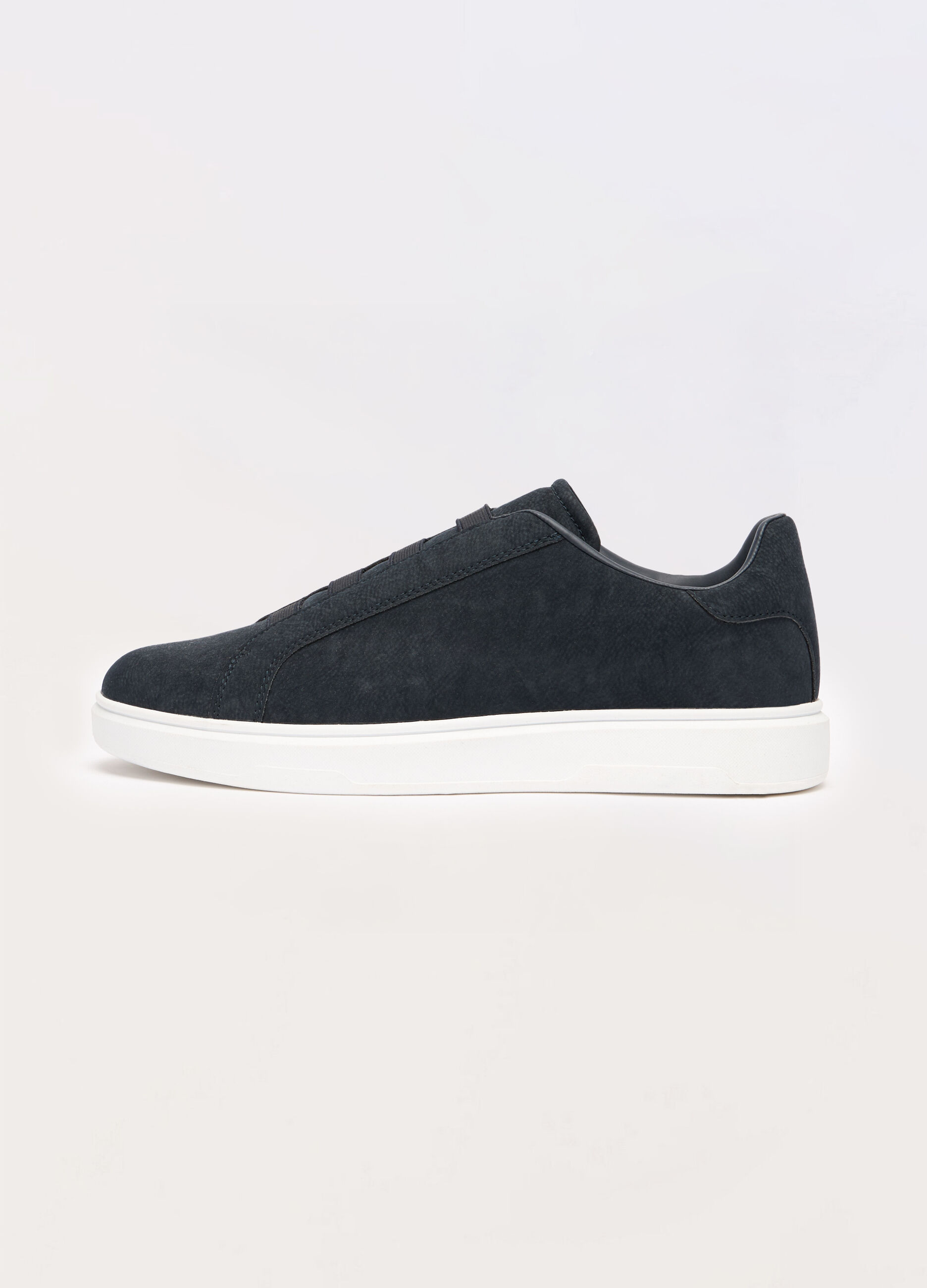 Sneaker slip-on in ECOpelle scamosciata uomo_0
