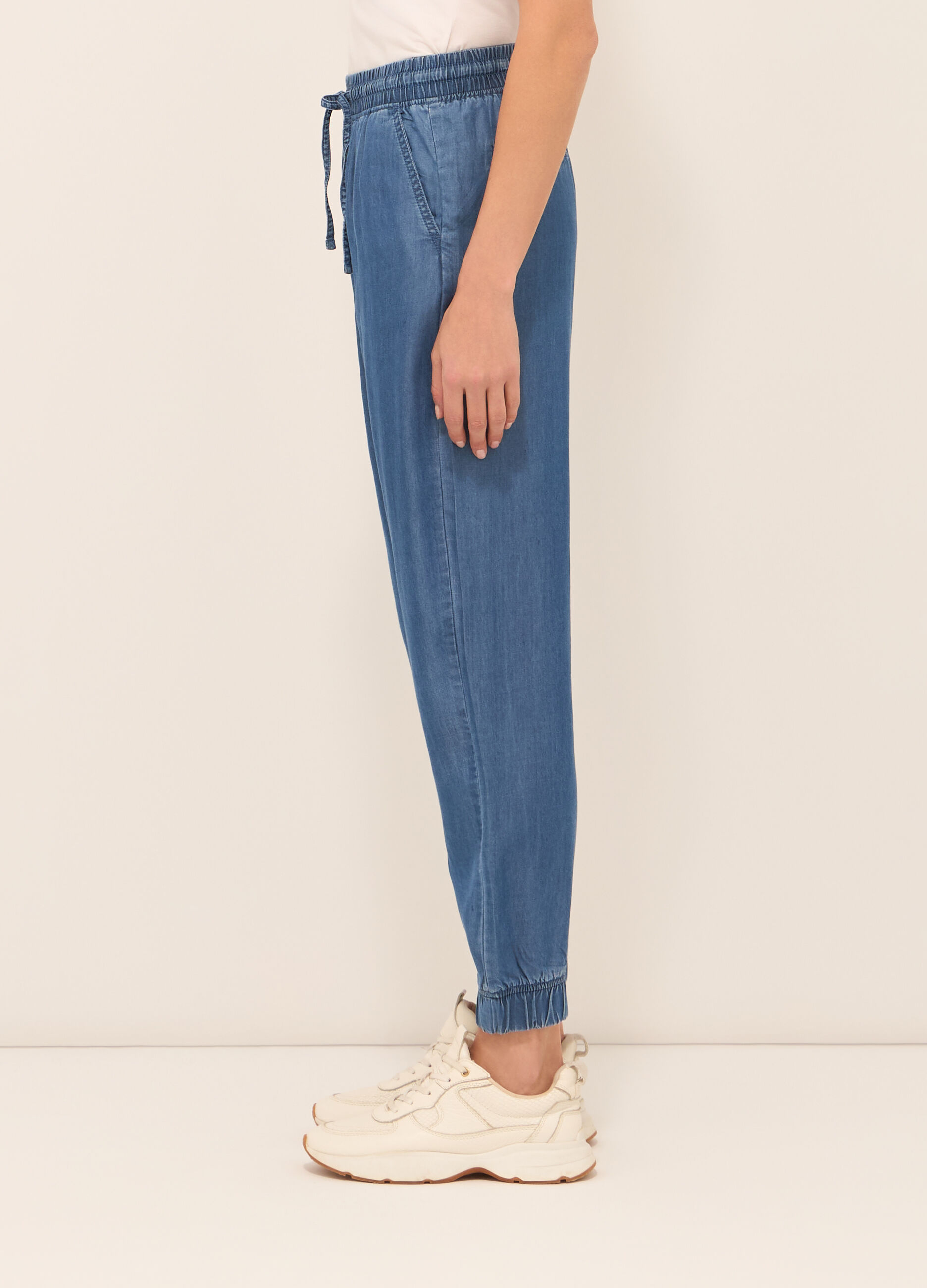 Jogger in puro lyocell donna _2