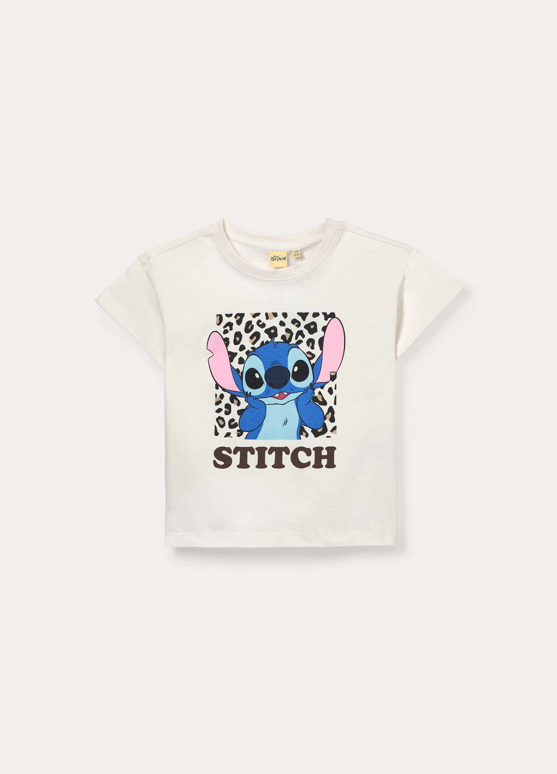 T-shirt Stitch in jersey di puro cotone ragazza_0