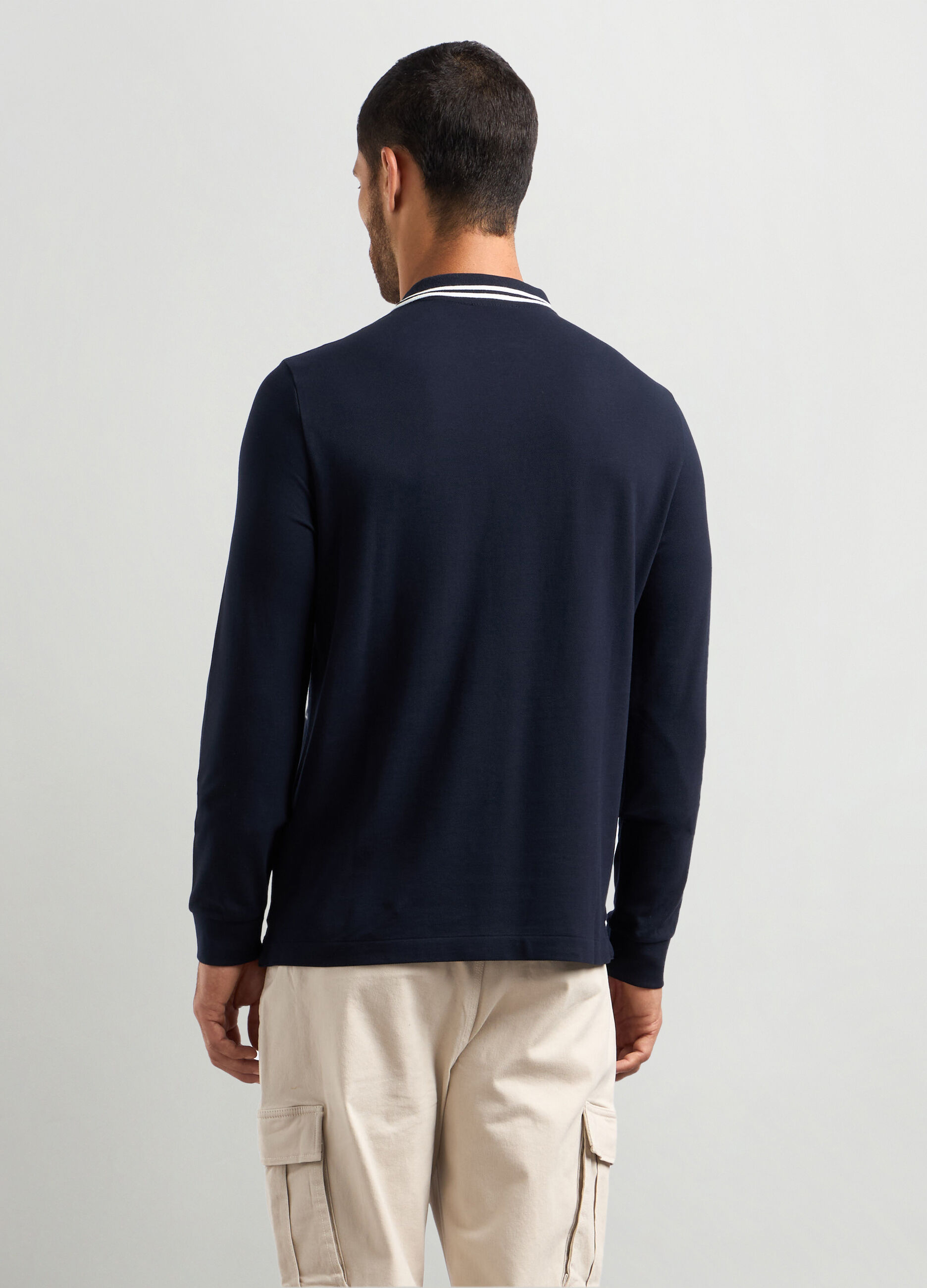 Polo in piquet di cotone uomo_1