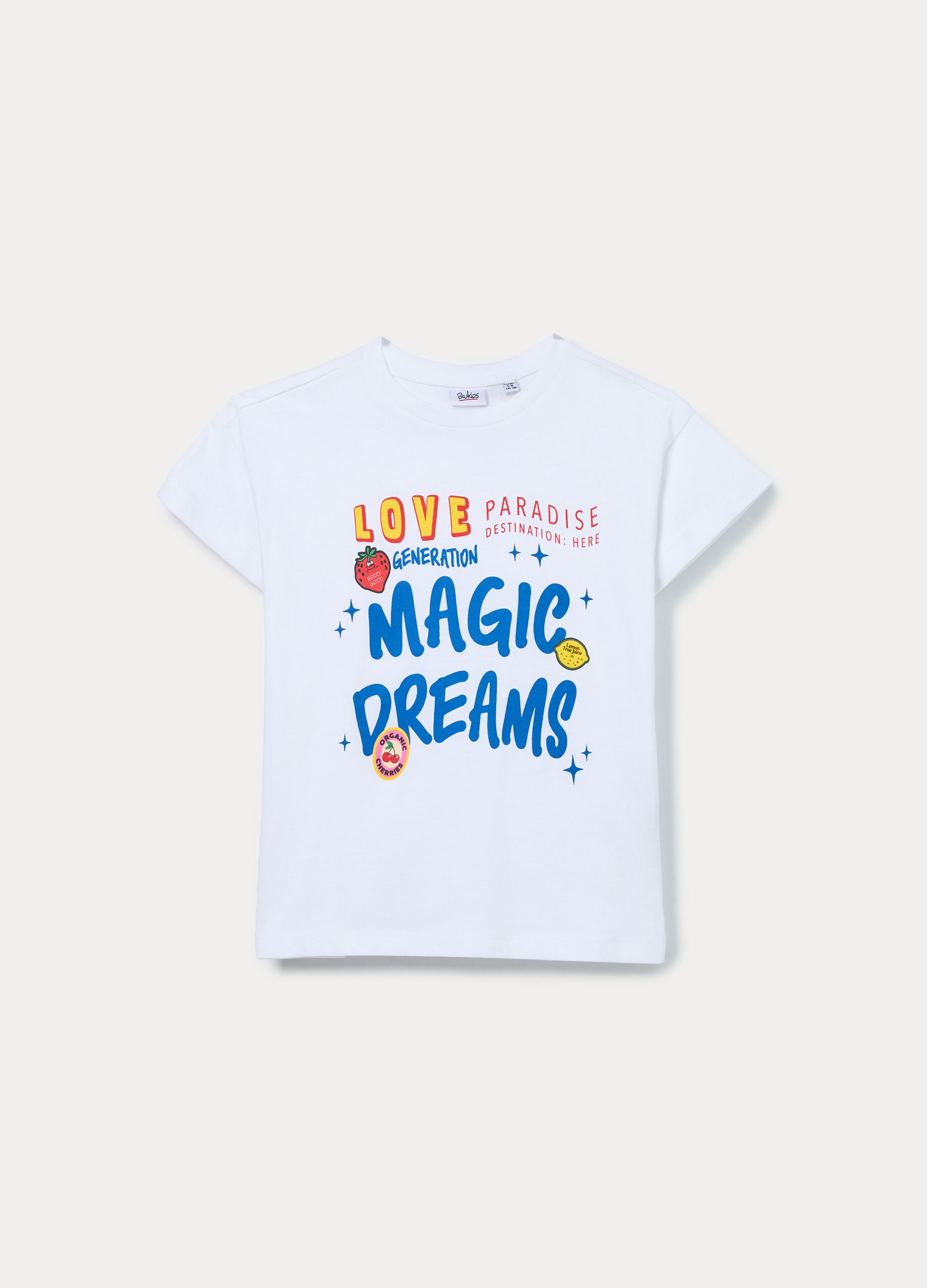 T-shirt in jersey di puro cotone ragazza_0