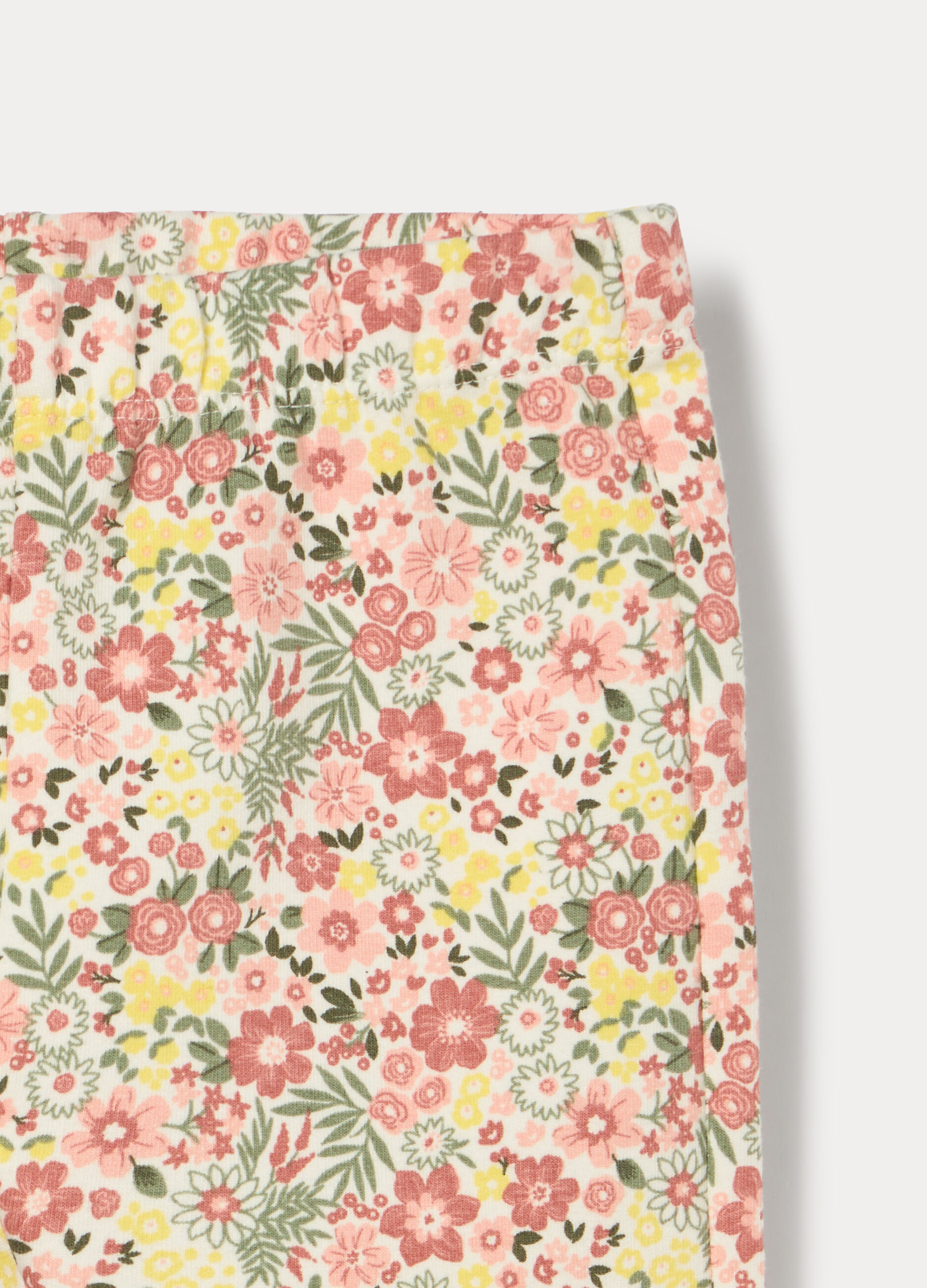 Leggings flare fit in french terry di cotone stretch bimba_2