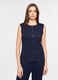 Gilet crinkle in maglia stretch donna_0