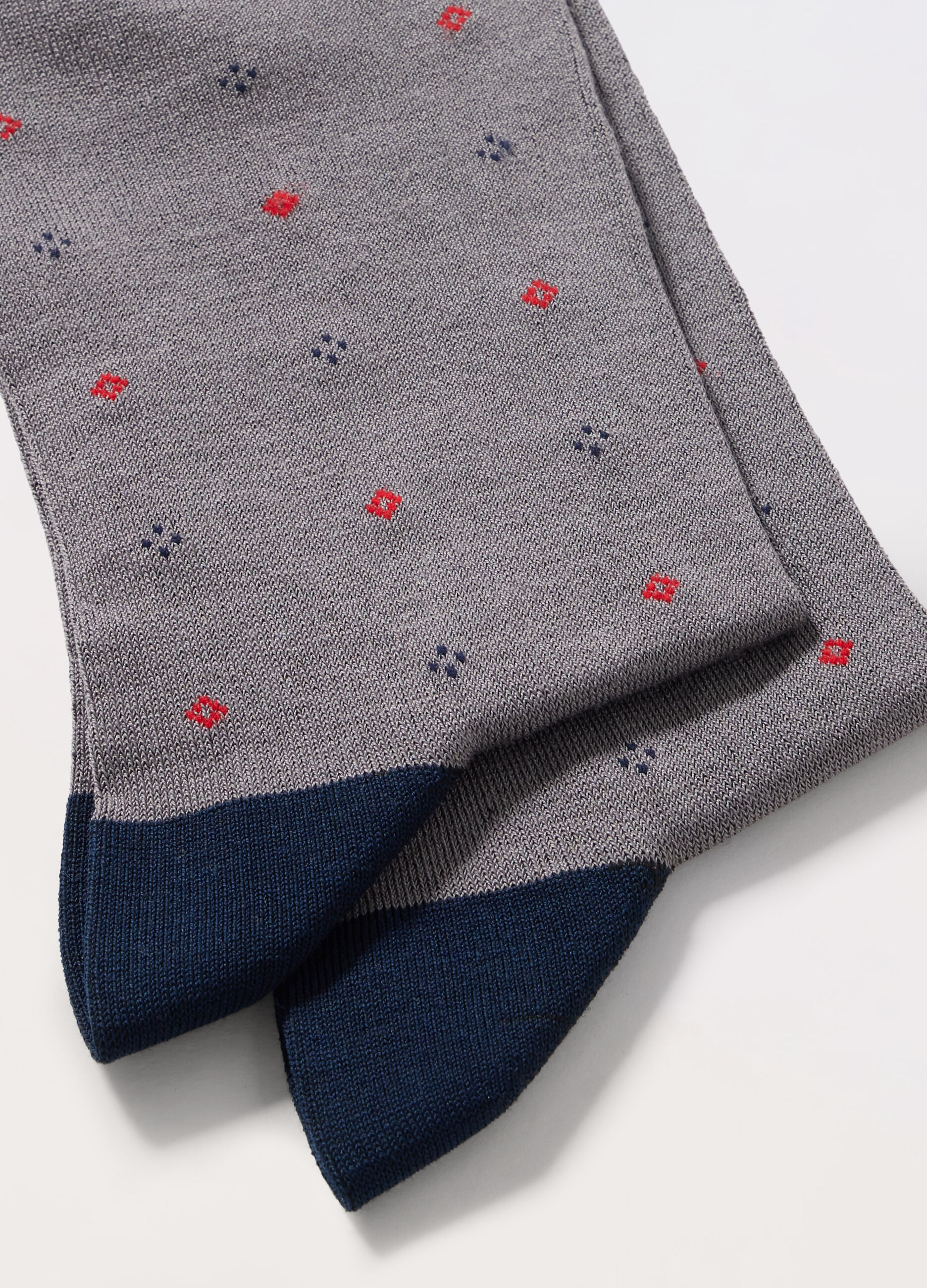 Calze corte in cotone stretch a fantasia uomo_1