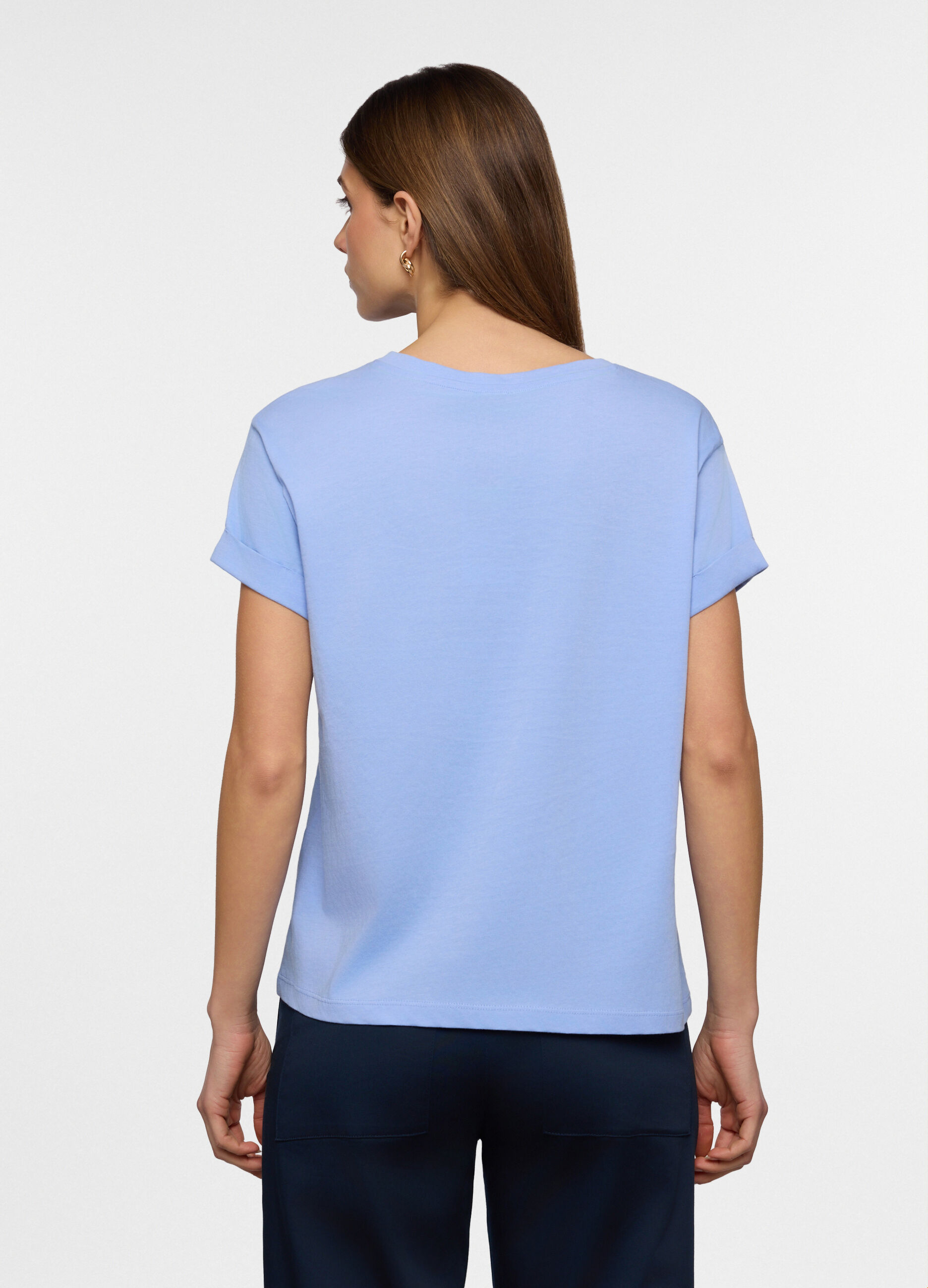 T-shirt girocollo donna_1