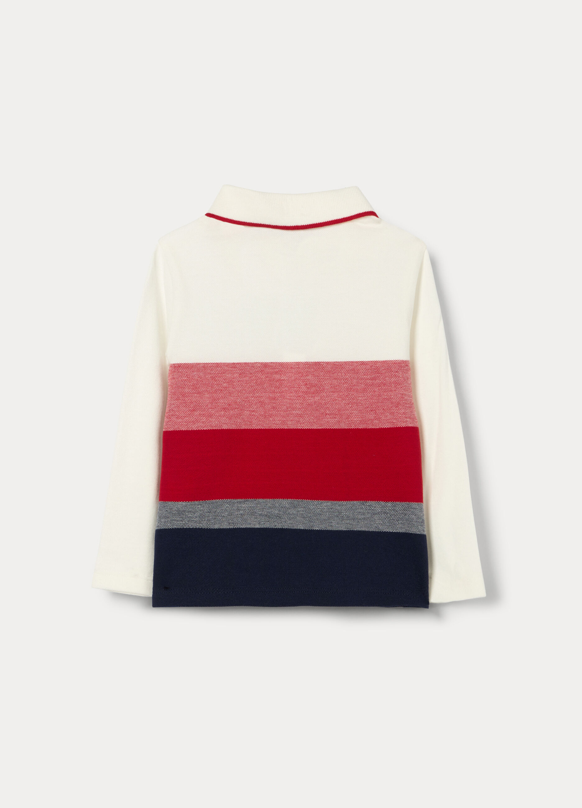 Polo in puro cotone Piquet bimbo_1