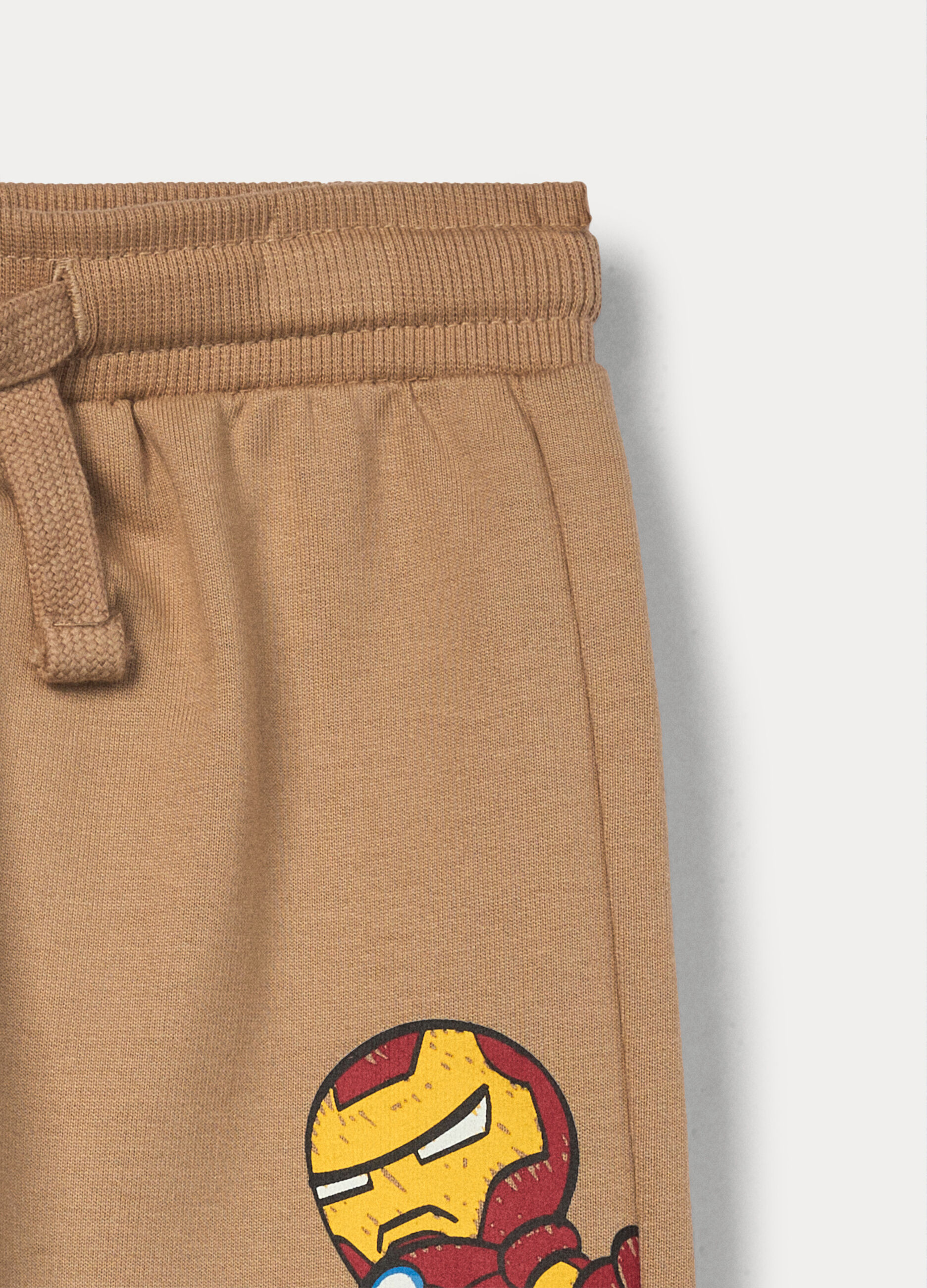 Jogger Marvel in french terry di puro cotone bimbo_2