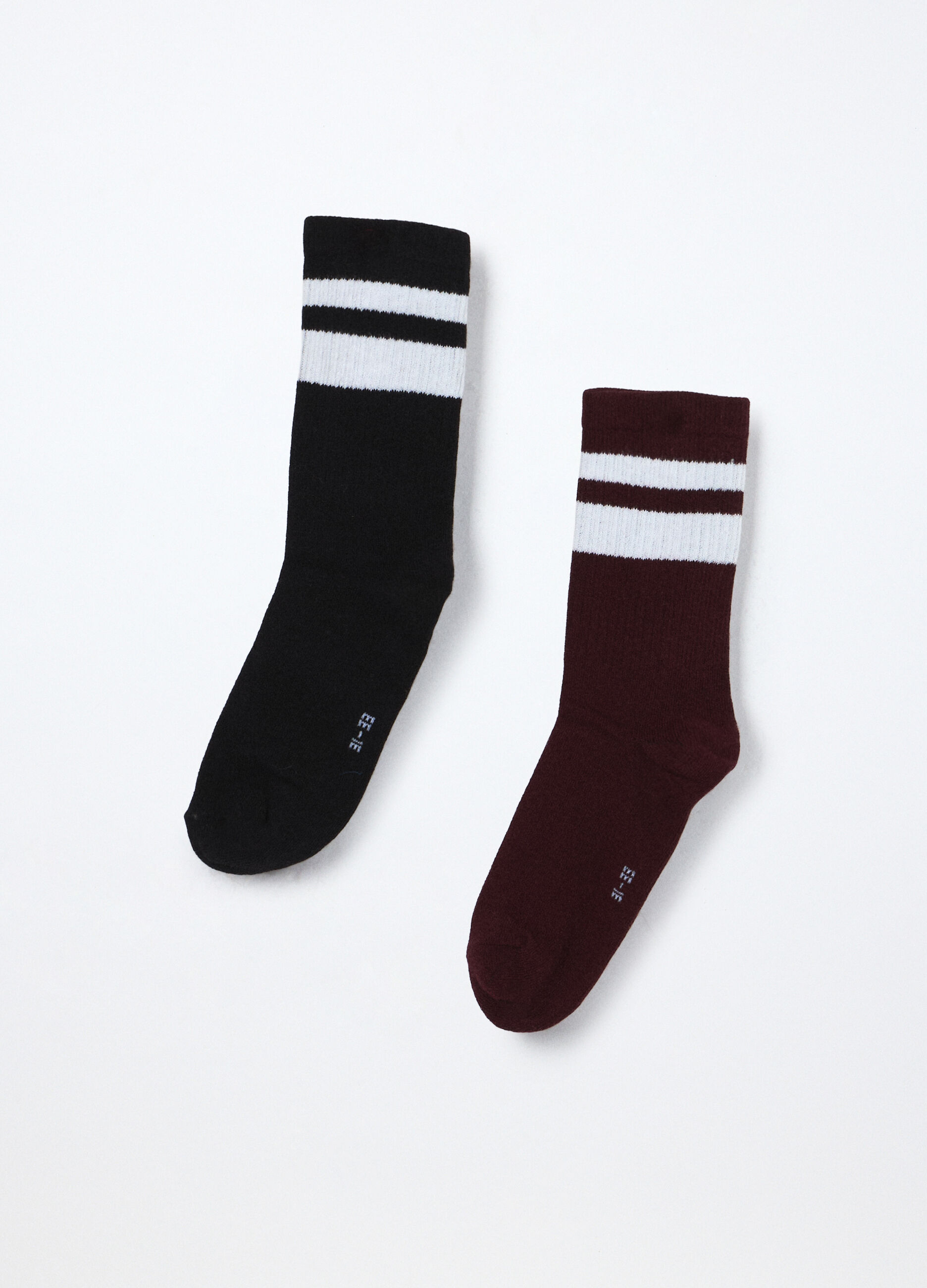 Pack 2 calzini medi misto cotone bambina_0