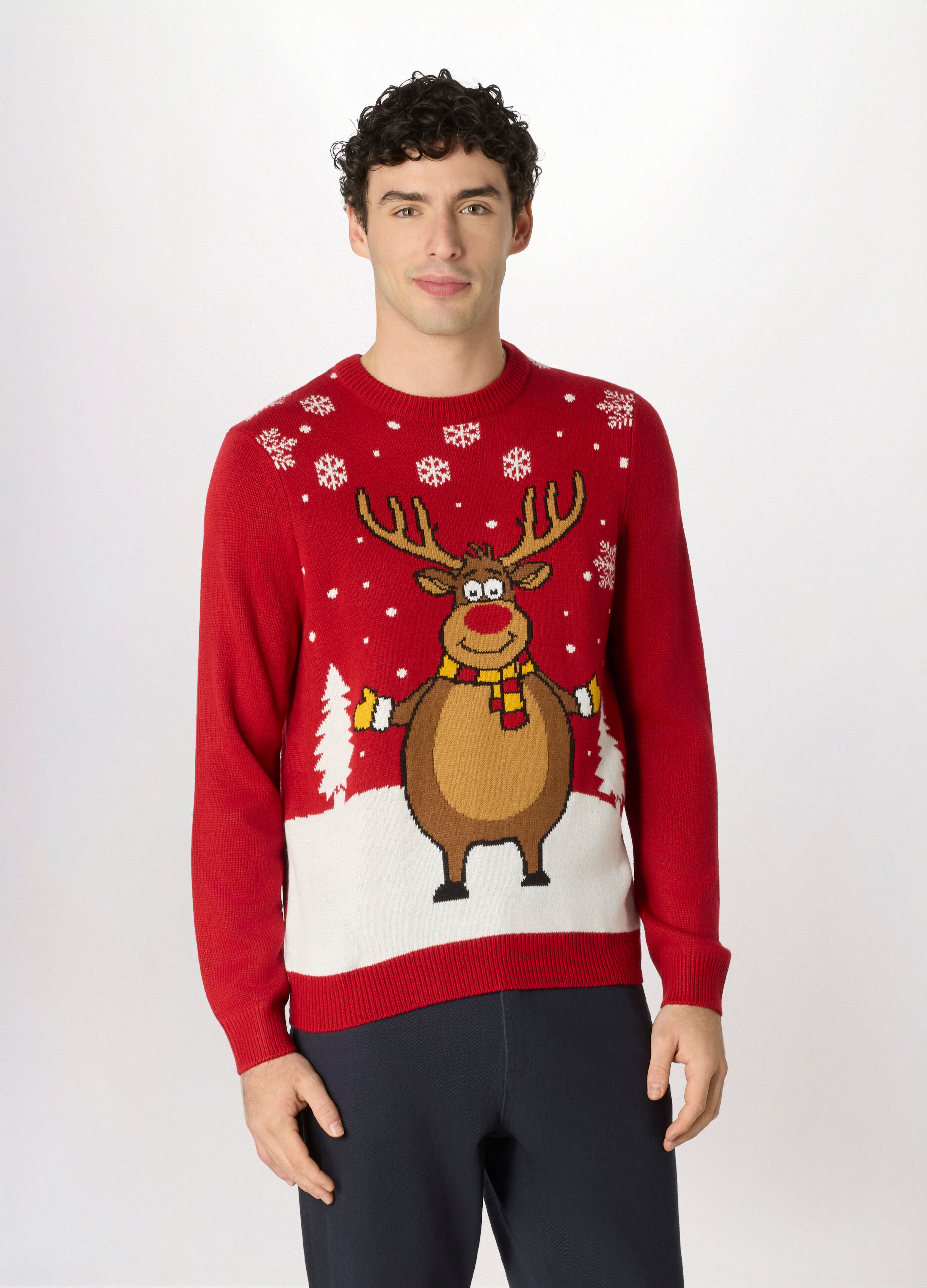 Maglione natalizio girocollo uomo_0