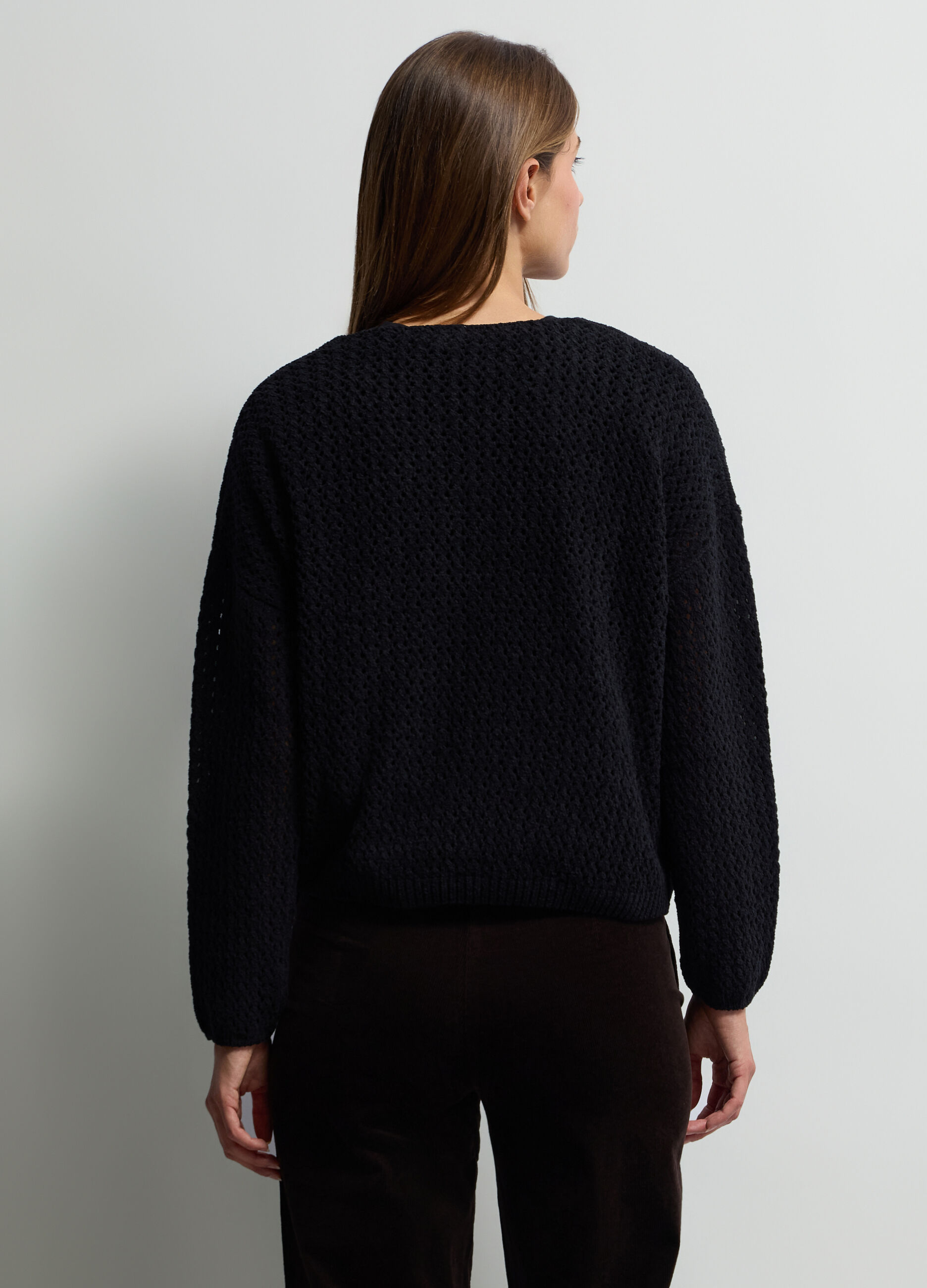 Maglione girocollo operato donna_1