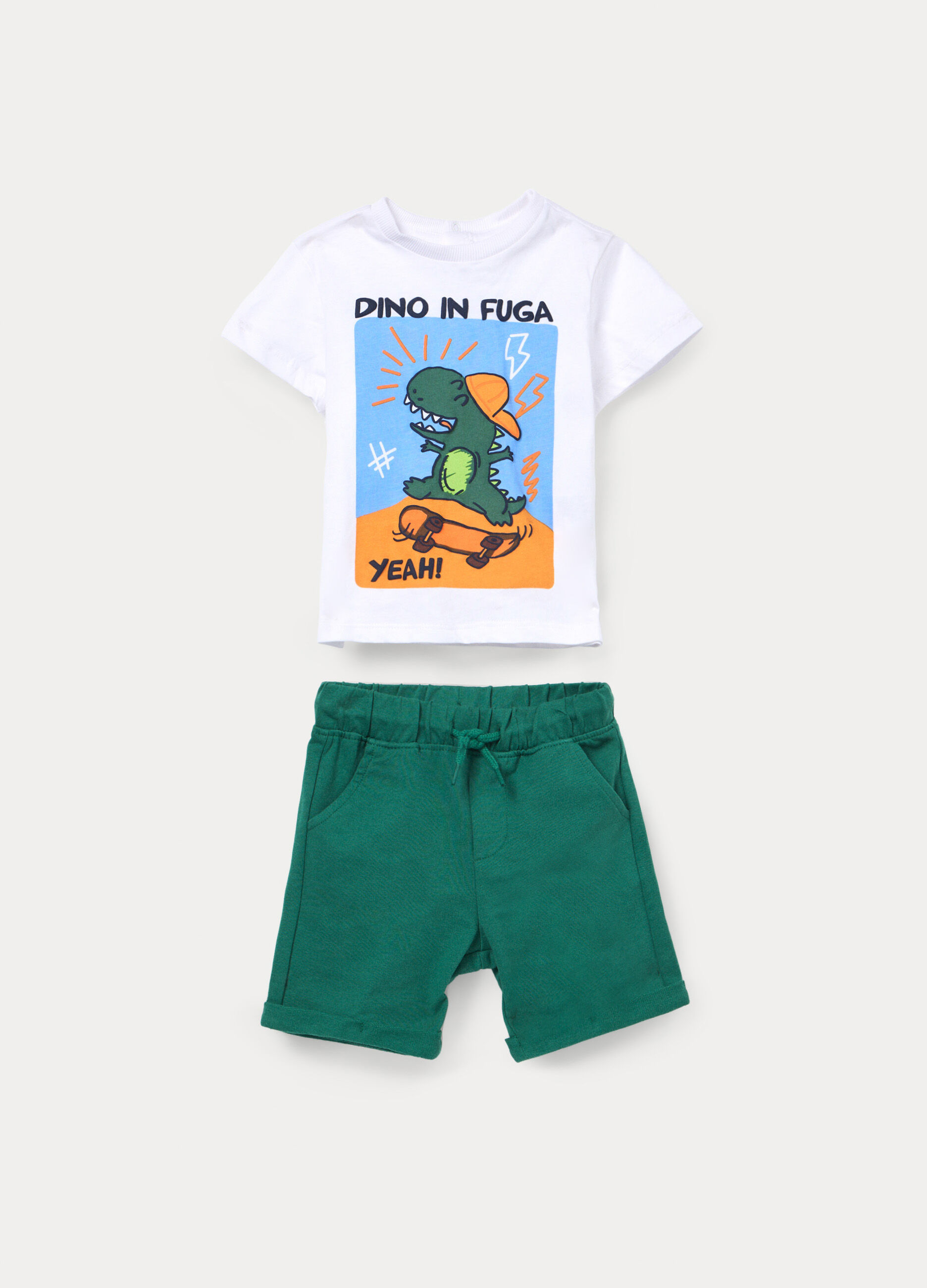 Jogging set in jersey di puro cotone _0