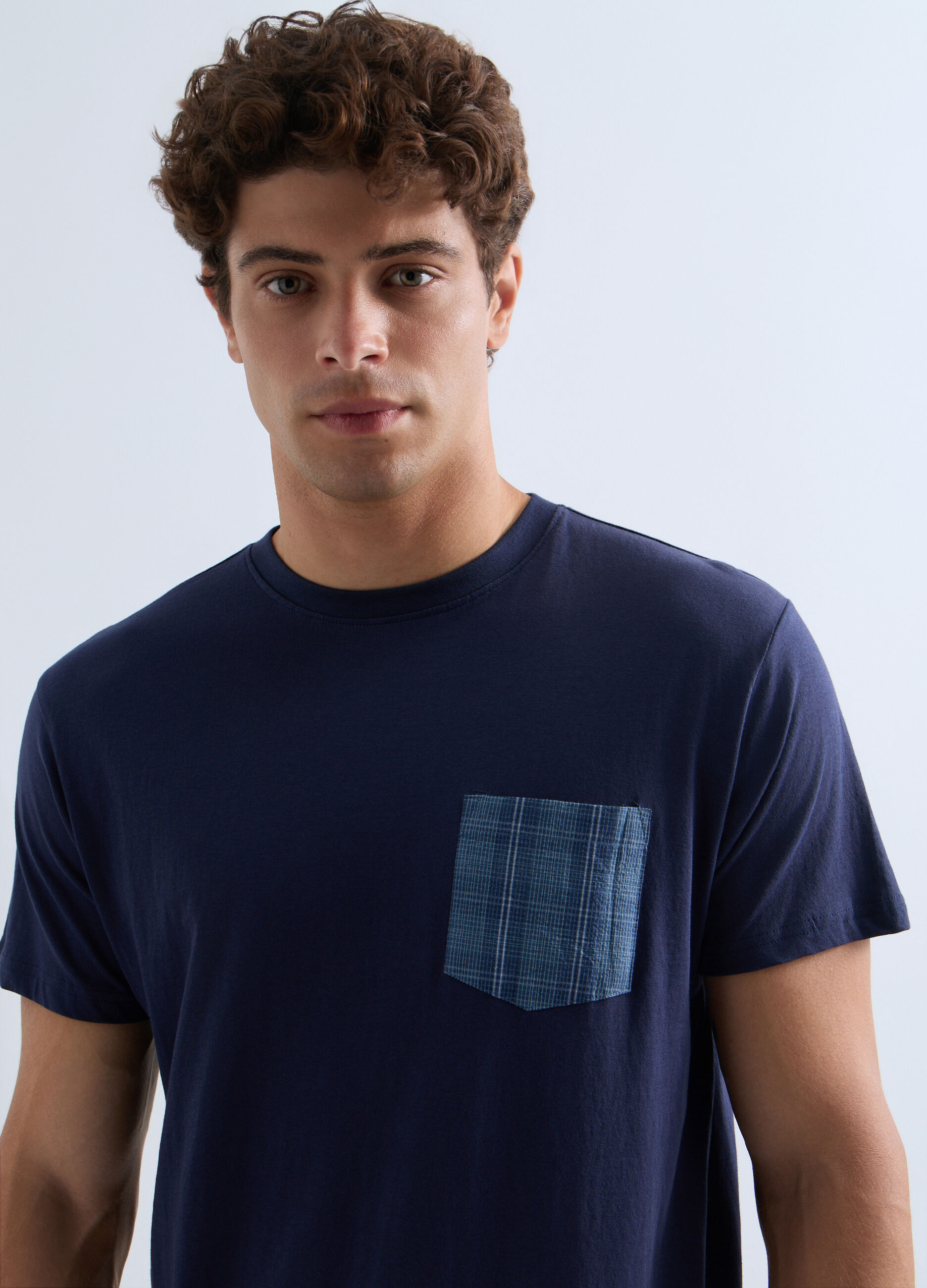 Pigiama corto con T-shirt in jersey di cotone uomo_2