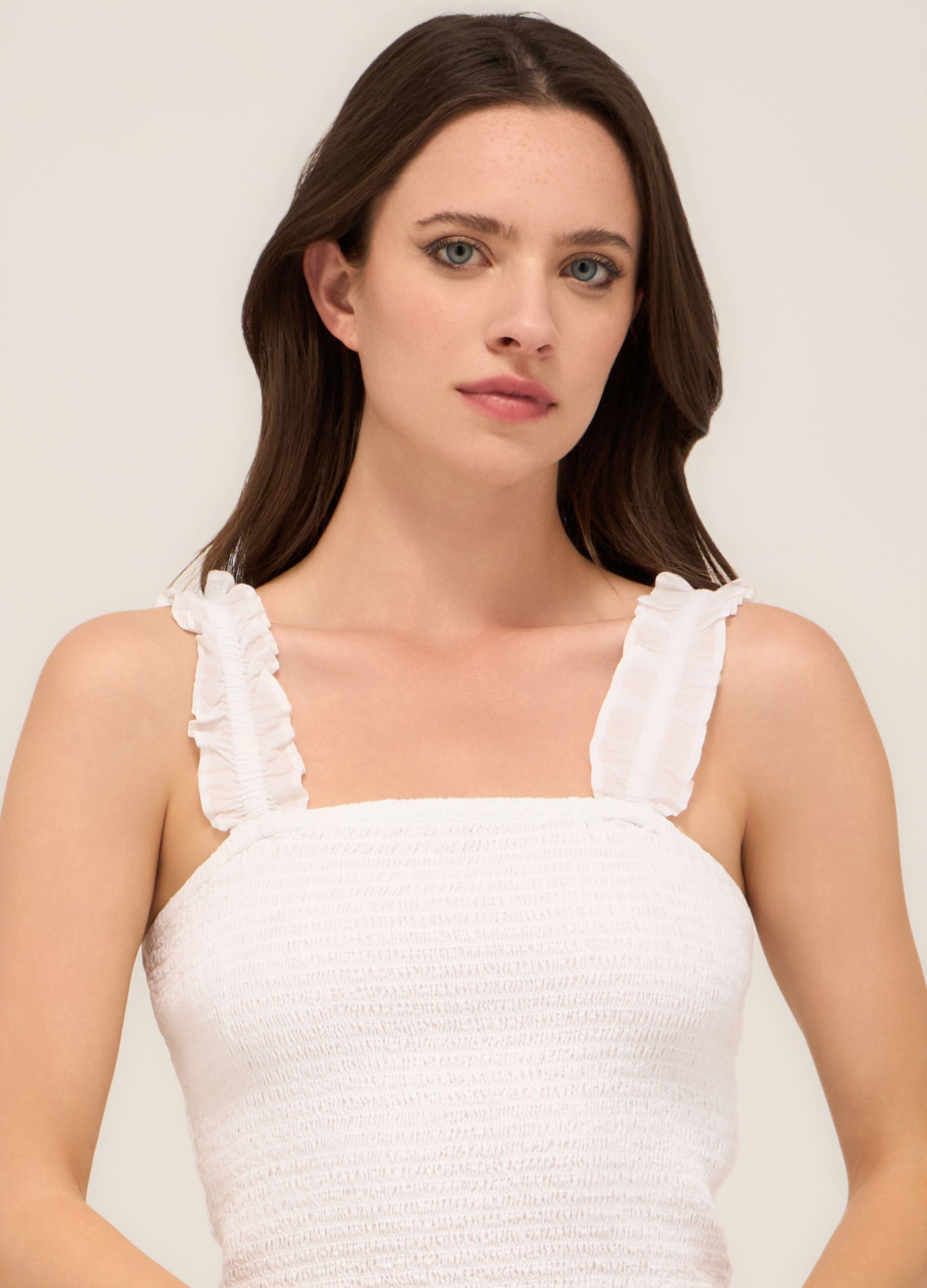 Top in misto cotone voile donna_2