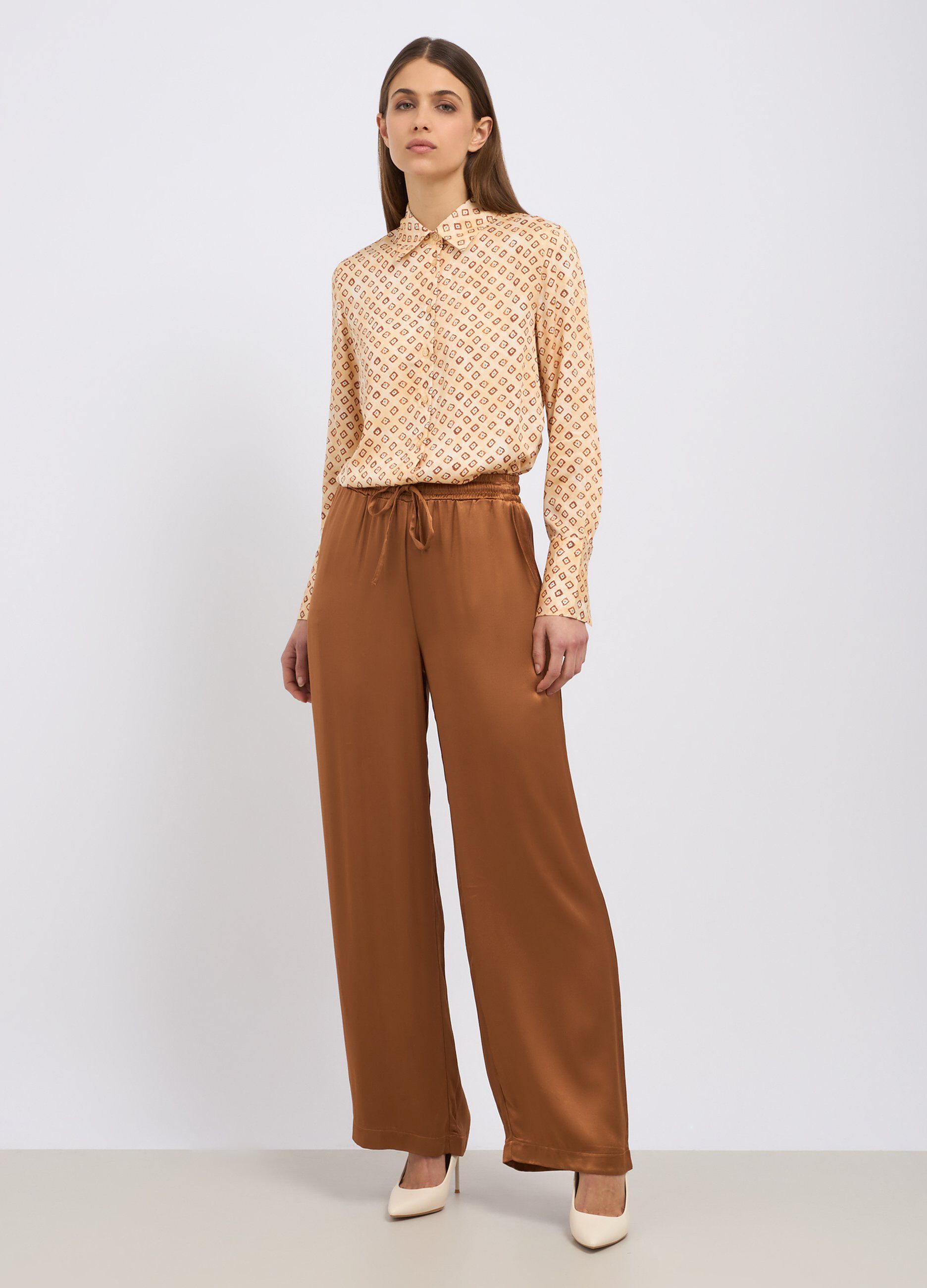 Pantaloni in pura viscosa donna_0