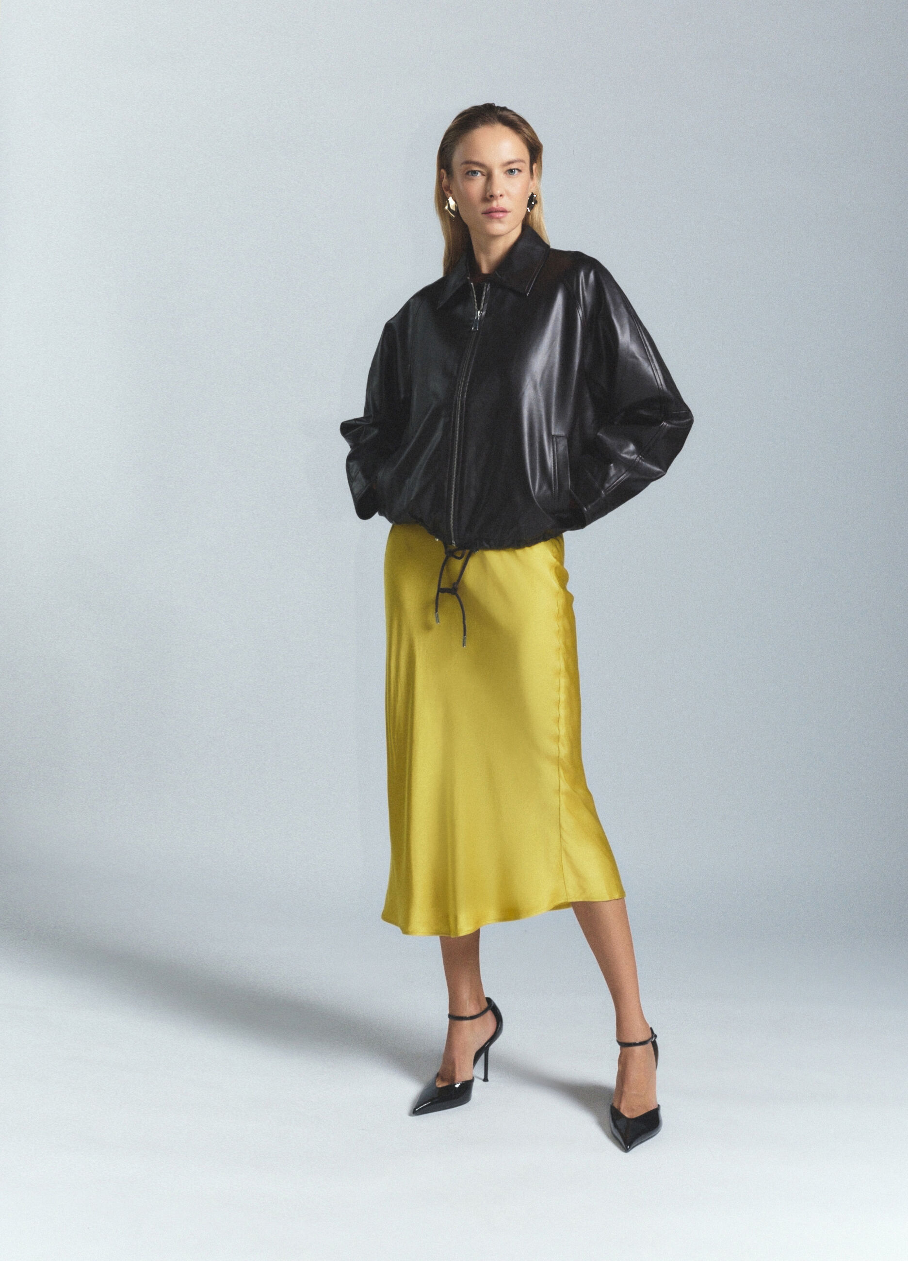 Bomber in eco pelle donna_0