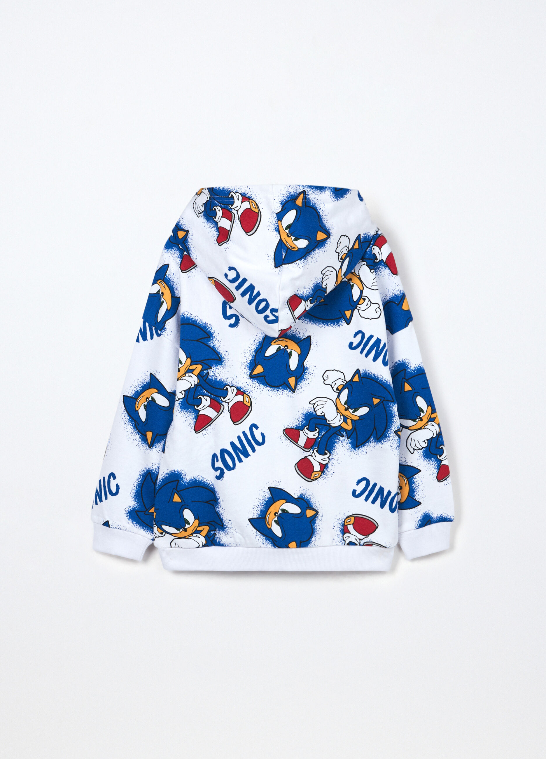 Felpa Sonic in french terry di puro cotone bambino_1