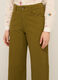 Pantaloni cropped in denim di puro cotone donna_2