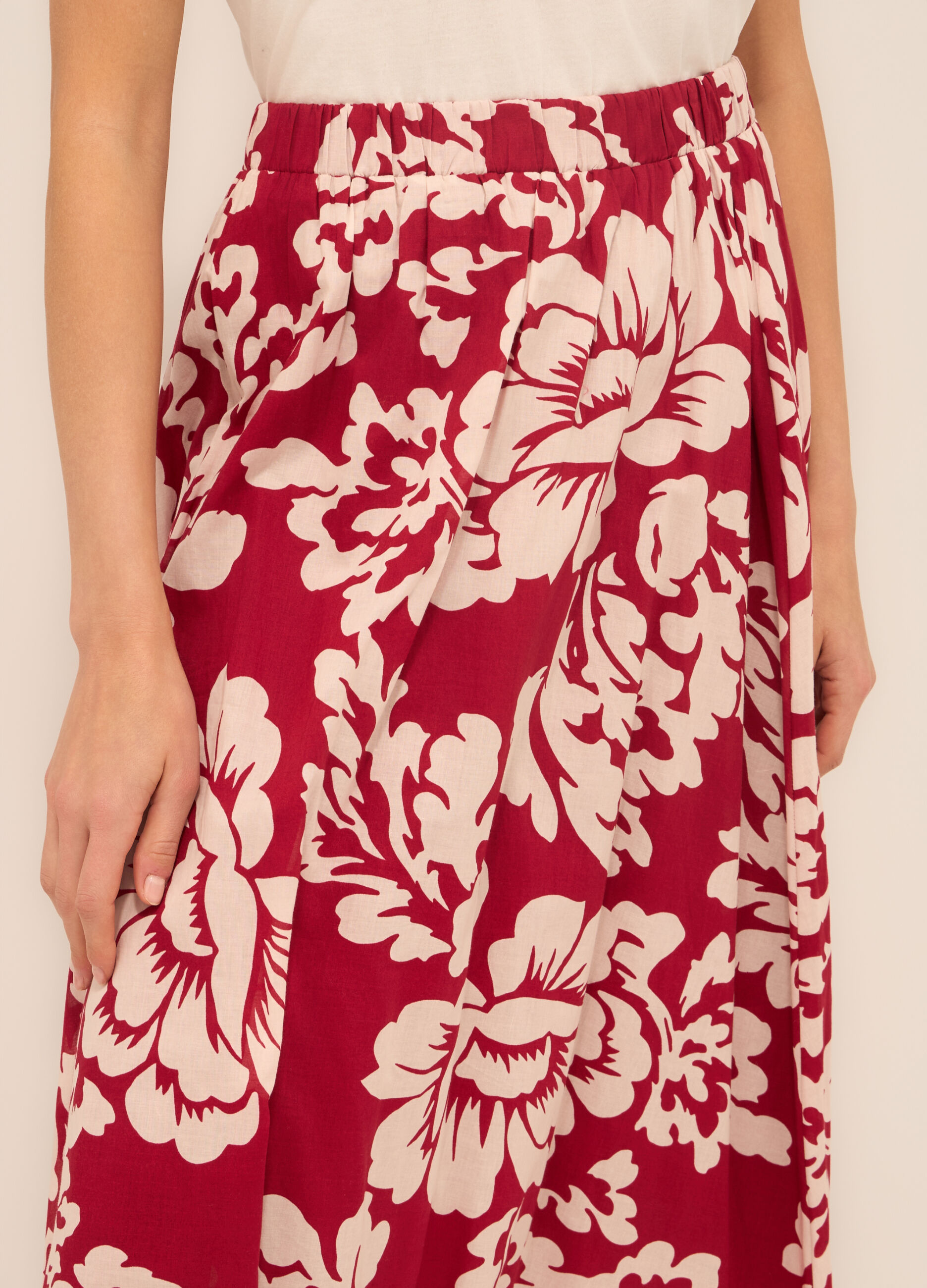 Gonna luna in cotone voile donna_2