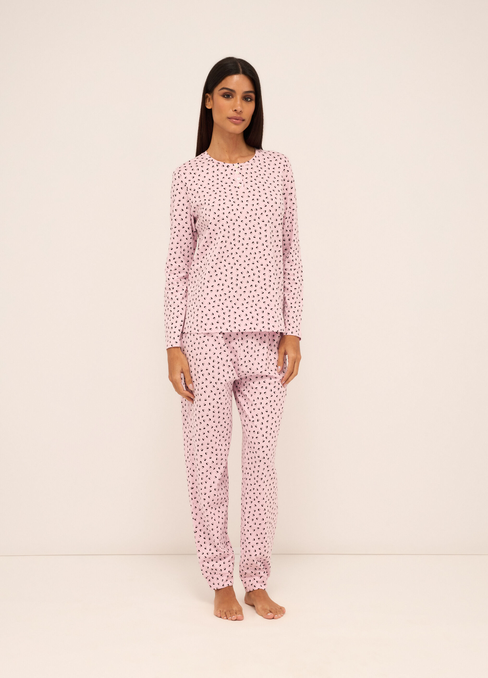Set pigiama in puro cotone donna_0