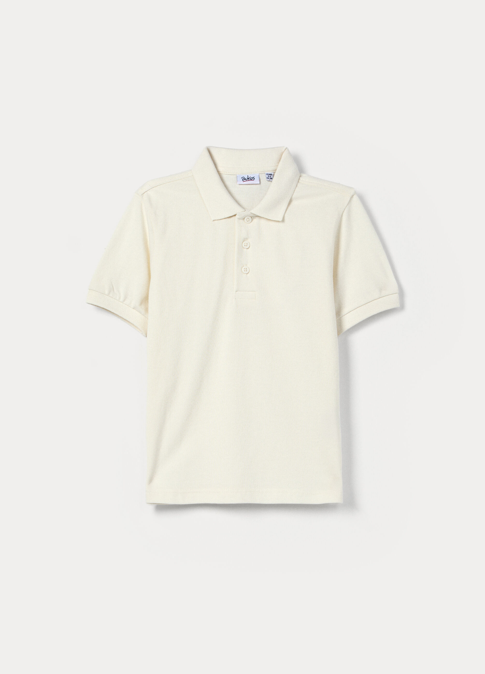 Polo in puro cotone piquet bambino_0