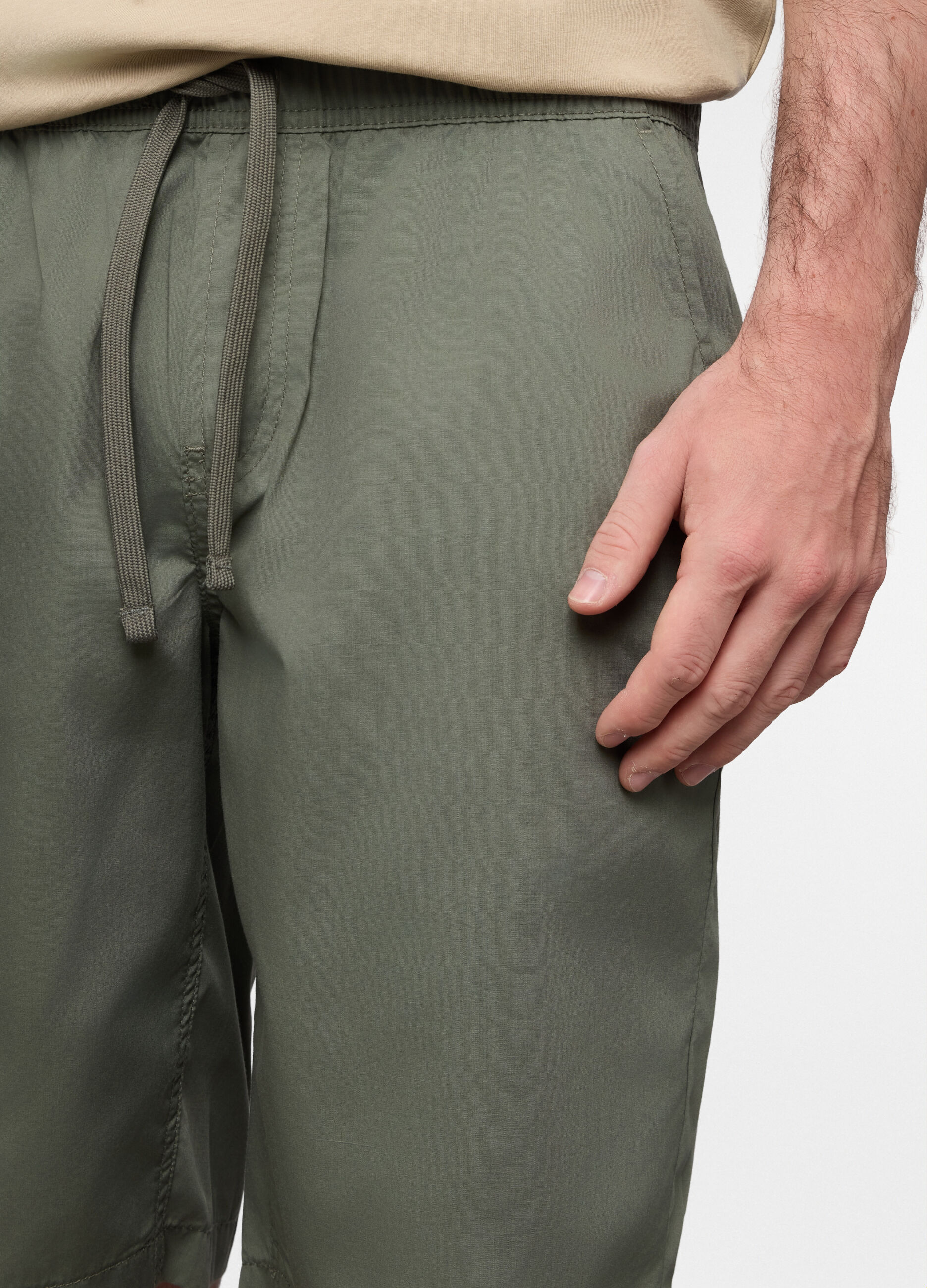 Bermuda chino in popeline misto cotone uomo_2