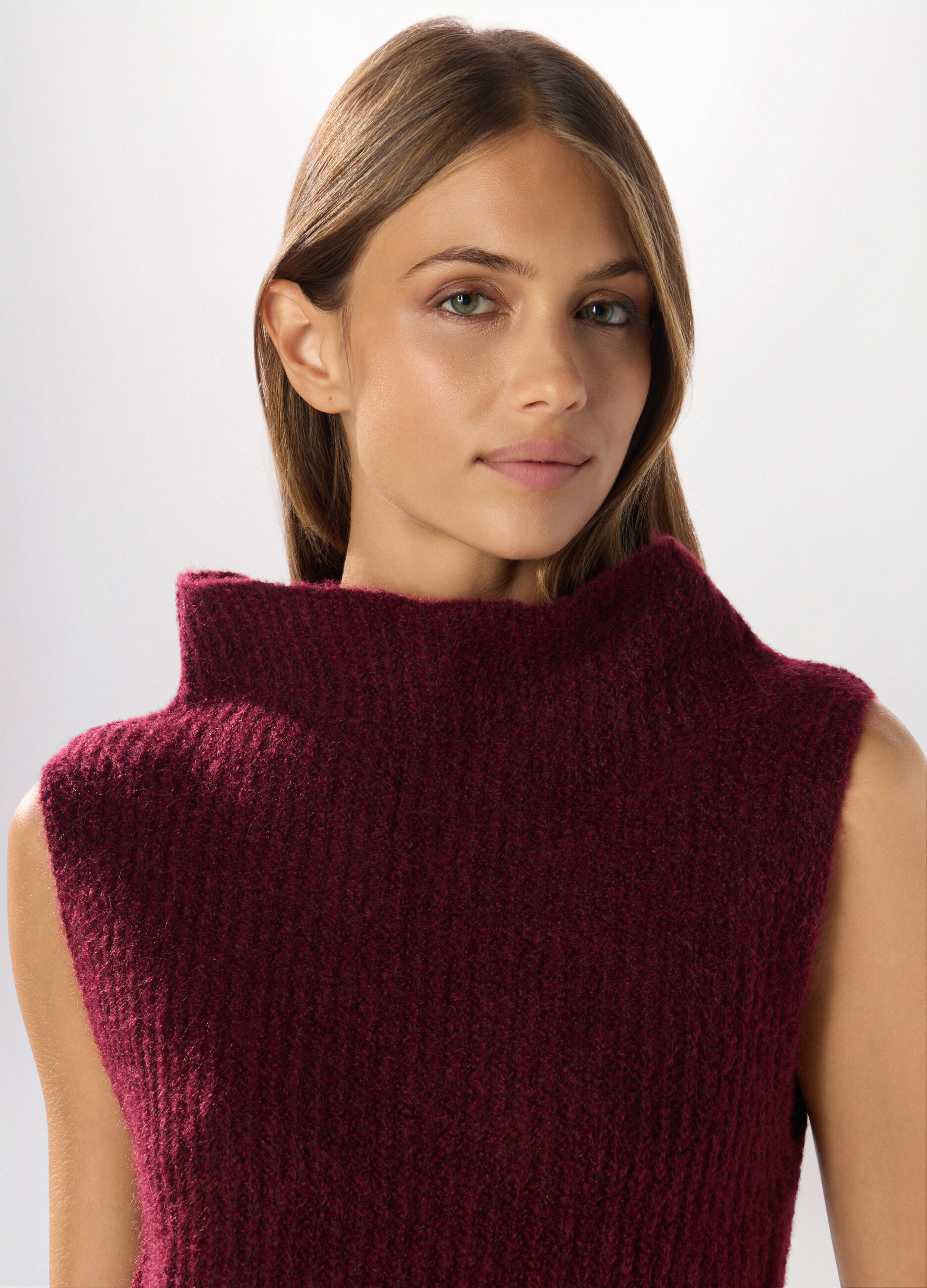 Gilet tricot in costina donna_2