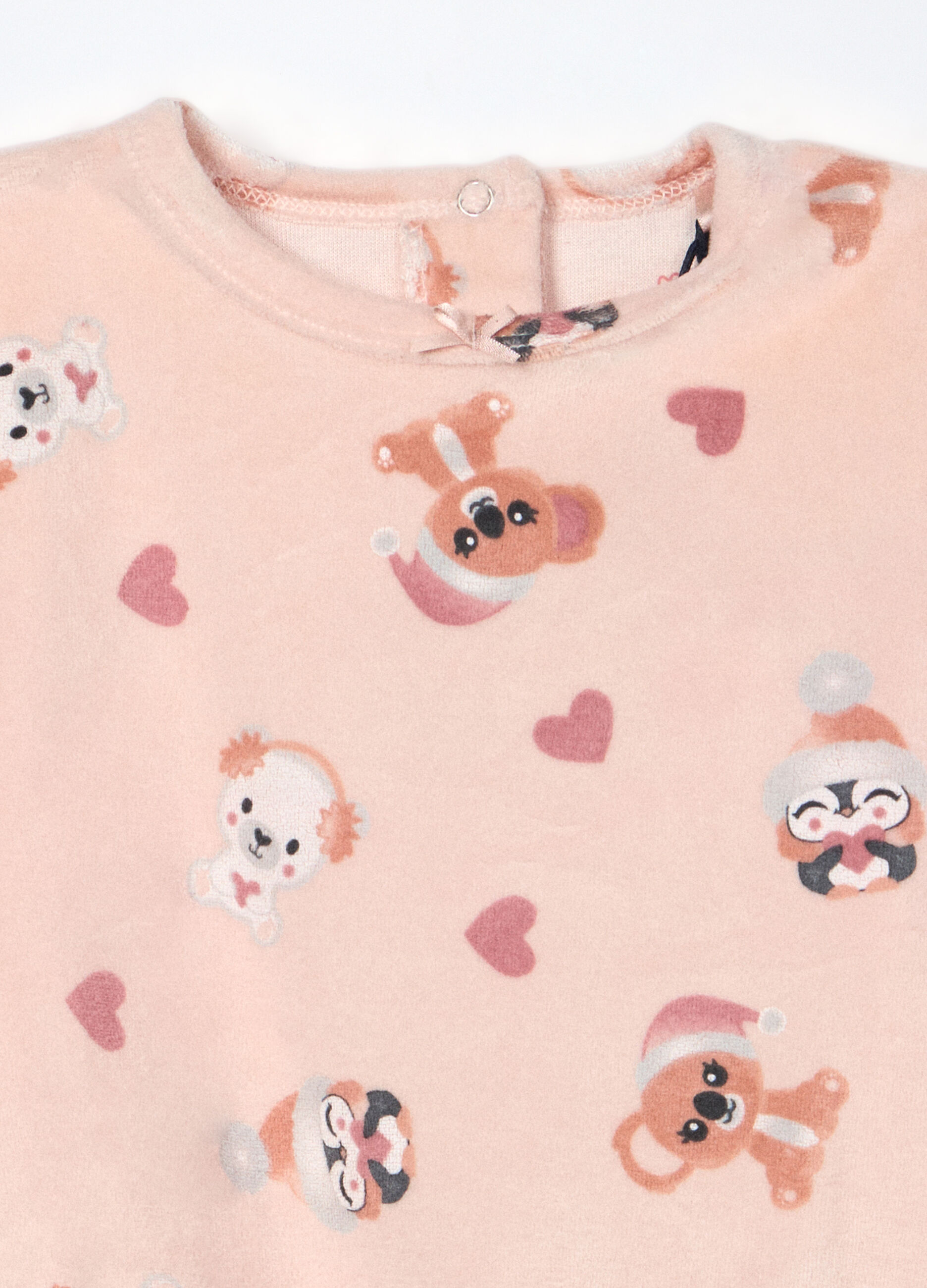 Set pigiama misto cotone velour neonata_2